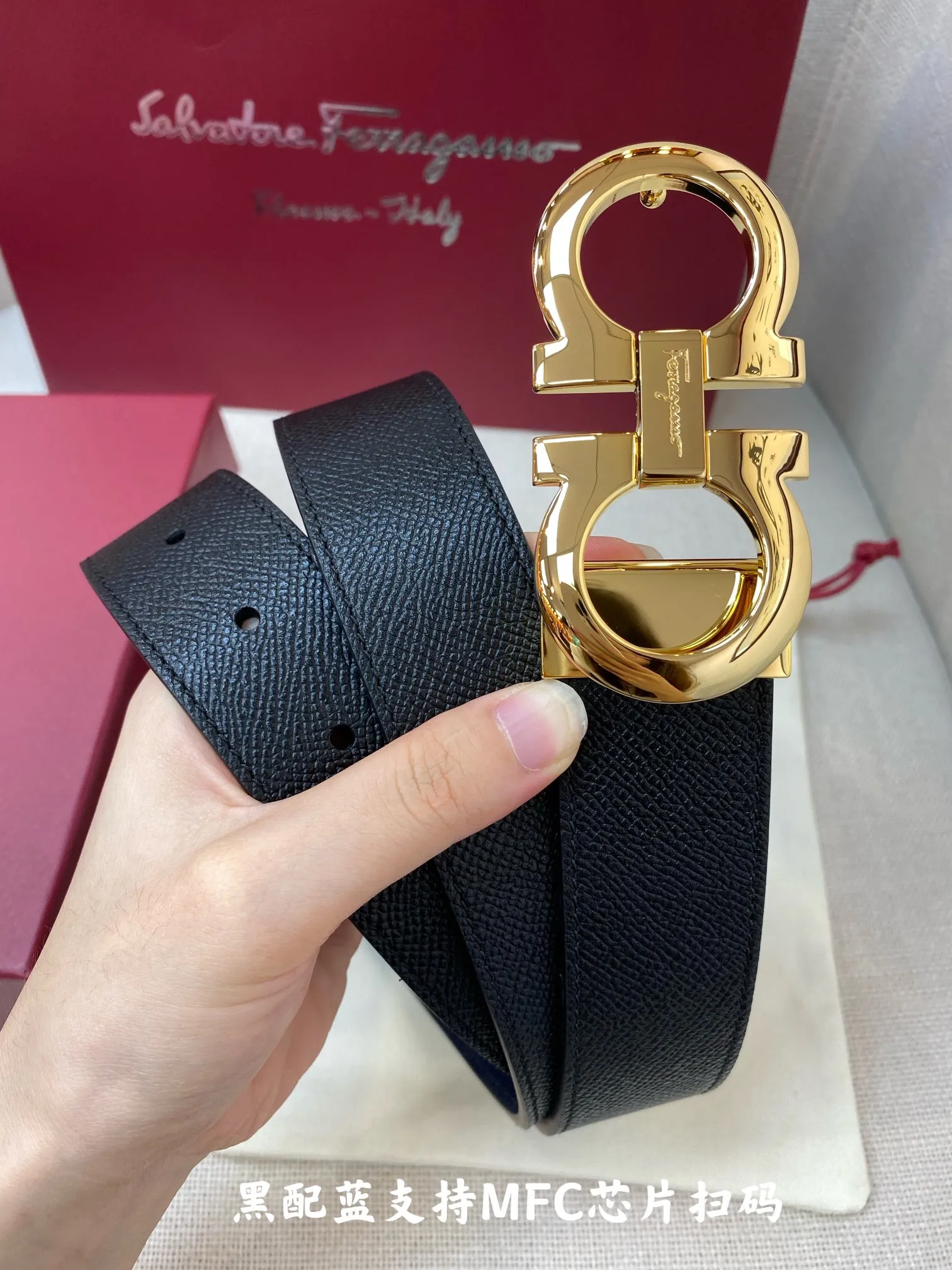 💰440💰Full package💰 💍Purchasing agent Ferragamo⚡️🌹3.5cm high-end customized men's belt, double-sided imported cowhide, you can choose to match it. Genuine material, very textured, fashionable and classic without losing style, can be cut by yourself
