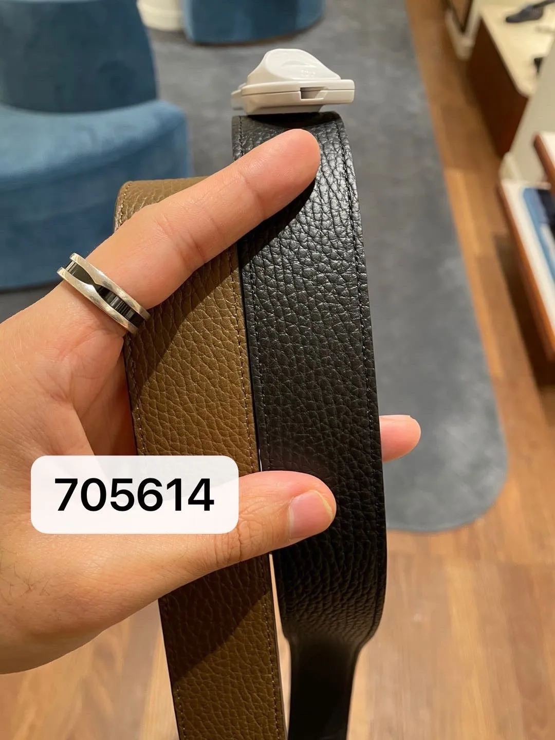 💰760💰 Guoxian Ferragamo men's belt, gun color black brown, double-sided, can be cut freely, the size is more suitable, accessories 🈶box, dust bag, handbag