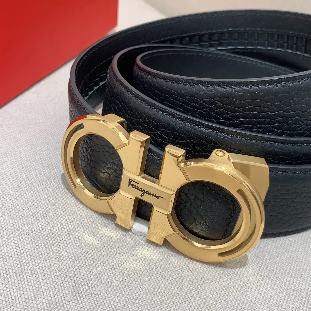 💰400💰Full package💰 💍Purchasing-grade Ferragamo leather belt perfectly combines modern design with exquisite handcraftsmanship; creating a luxurious and elegant style, emphasizing both practicality and style; soft and comfortable to the touch, 3.5cm wide, with the latest original vacuum electroplated hardware buckle, not easy to fade; luxurious and noble, casual and versatile [Cool][Cool][Cool]