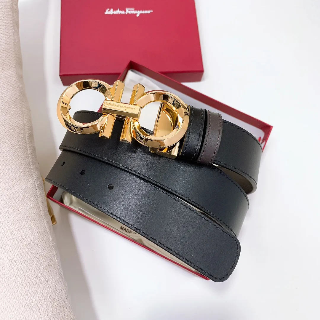 💰440💰Full set of packaging💰 💍Purchase grade Ferragamo 3.5cm original leather. Precision brass hardware upgraded version nfc chip, genuine factory IP plating! Original match