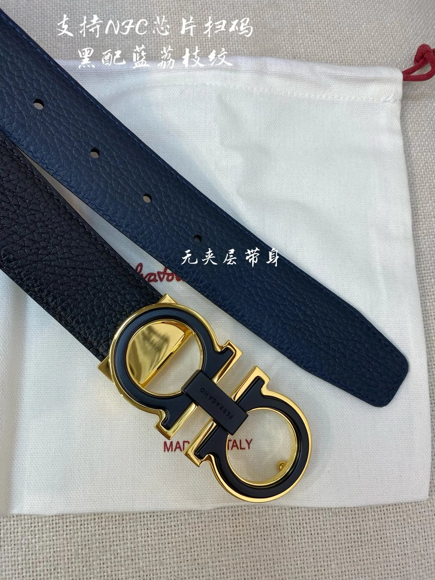 💰460💰Full package💰 💍Purchase-grade Ferragamo⚡️NFC chip scan model⚡️Authentic size 3.5cm Italian original leather⚡️