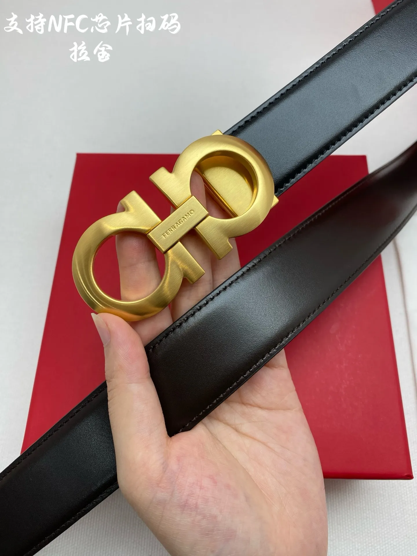 💰440💰Full package💰 💍Purchasing agent Ferragamo⚡️🌹3.5cm high-end customized men's belt, double-sided imported cowhide, you can choose to match it. Genuine material, very textured, fashionable and classic without losing style, can be cut by yourself