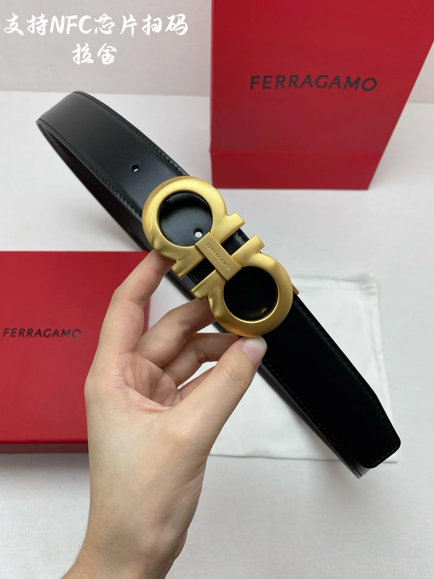 💰440💰Full package💰 💍Purchasing agent Ferragamo⚡️🌹3.5cm high-end customized men's belt, double-sided imported cowhide, you can choose to match it. Genuine material, very textured, fashionable and classic without losing style, can be cut by yourself
