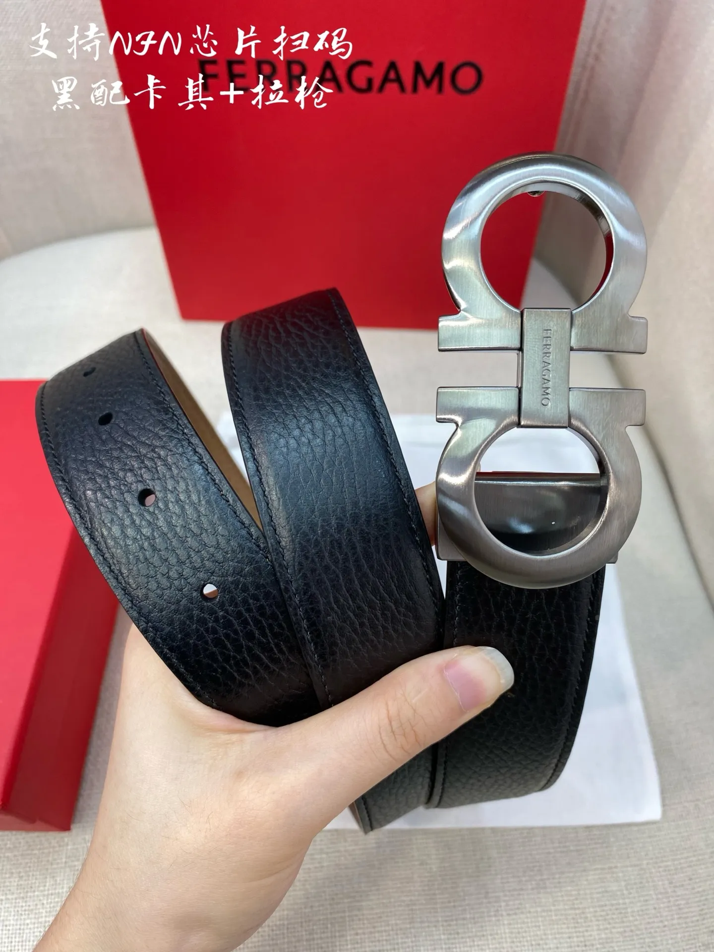💰440💰Full package💰 💍Purchasing agent Ferragamo⚡️🌹3.5cm high-end customized men's belt Double-sided imported cowhide⚡️🌹Choose and match by yourself Genuine materials Very textured Fashionable and classic without losing style⚡️🌹Can be cut by yourself High quality
