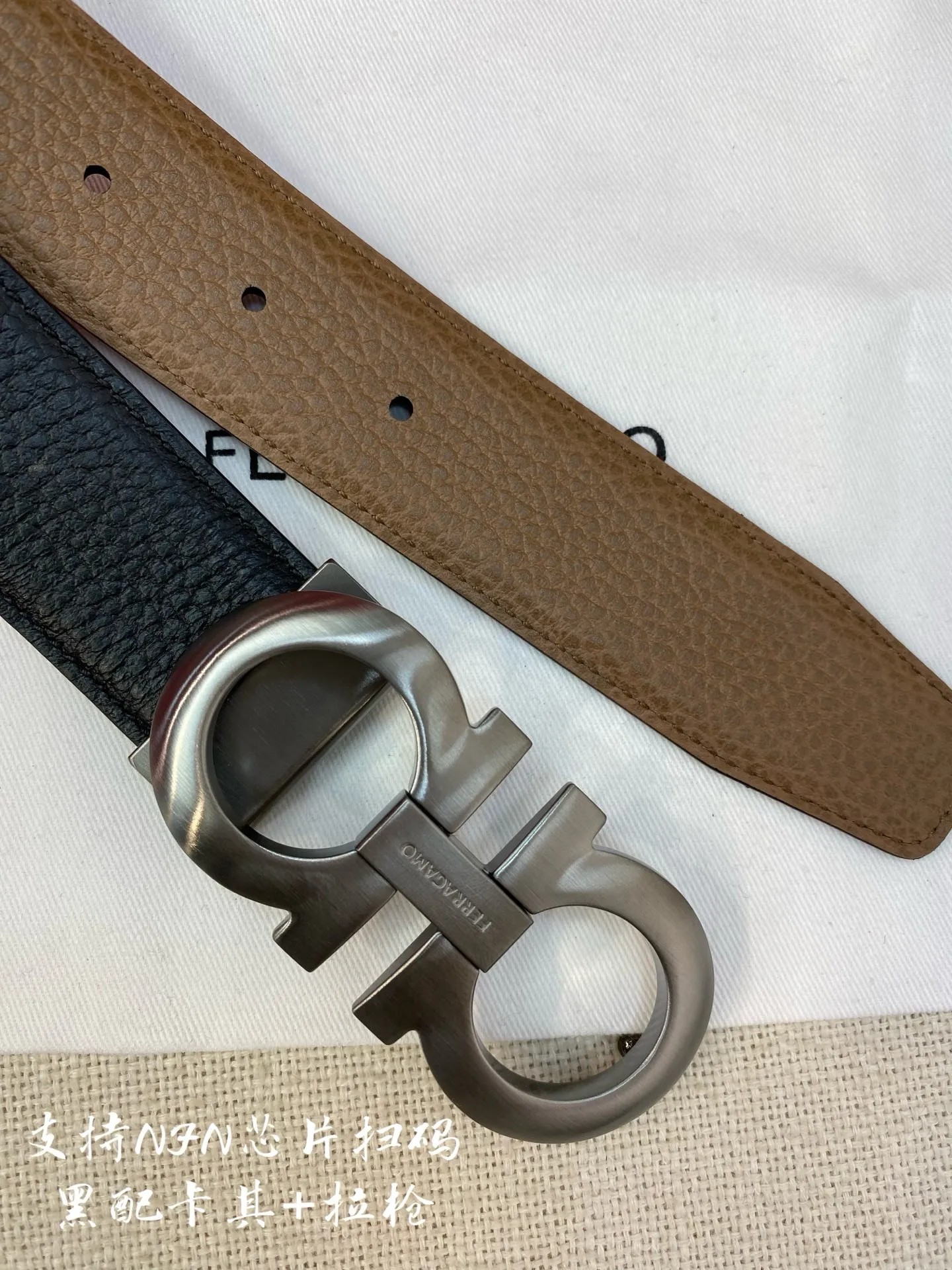 💰440💰Full package💰 💍Purchasing agent Ferragamo⚡️🌹3.5cm high-end customized men's belt Double-sided imported cowhide⚡️🌹Choose and match by yourself Genuine materials Very textured Fashionable and classic without losing style⚡️🌹Can be cut by yourself High quality