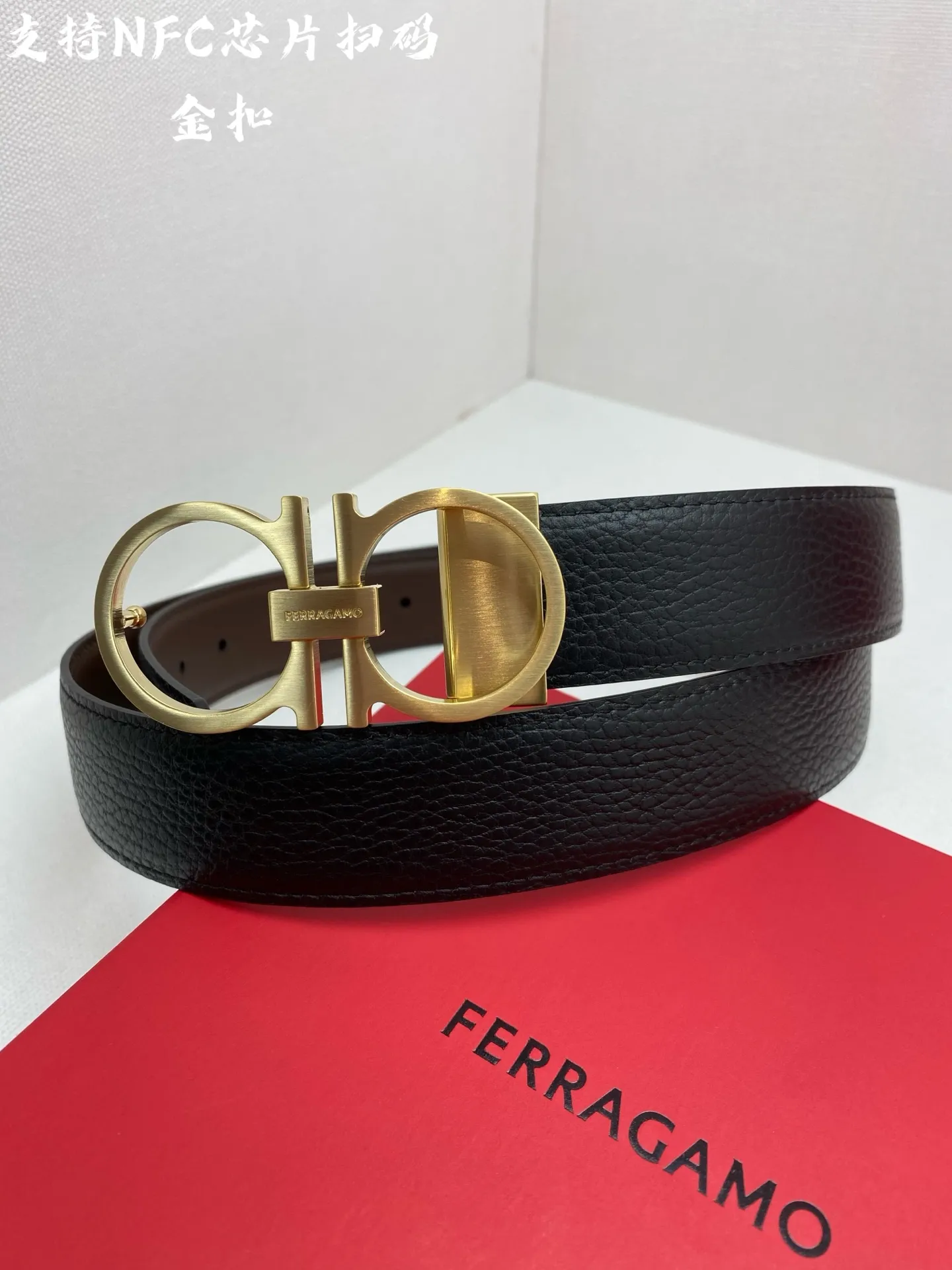 💰440💰Full package💰 💍Purchasing agent Ferragamo⚡️🌹NFC-F3.5cm advanced customized men's belt, double-sided imported cowhide⚡️🌹Choose and match by yourself. Genuine materials. Very textured. Fashionable and classic without losing style. Can be cut by yourself.