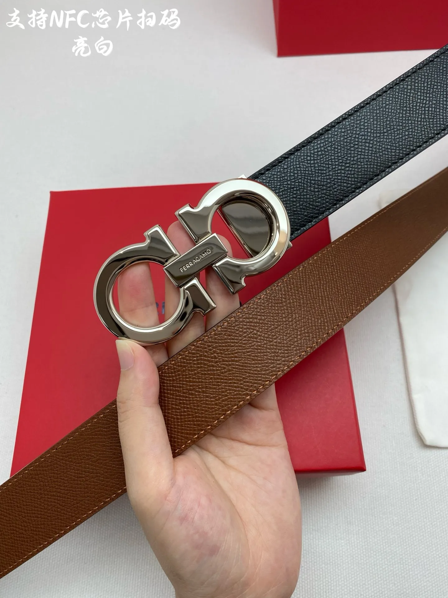 💰440💰Full package💰 💍Purchasing agent Ferragamo⚡️🌹3.5cm high-end customized men's belt Double-sided imported cowhide⚡️🌹Choose and match by yourself Genuine materials Very textured Fashionable and classic without losing style You can cut it by yourself!