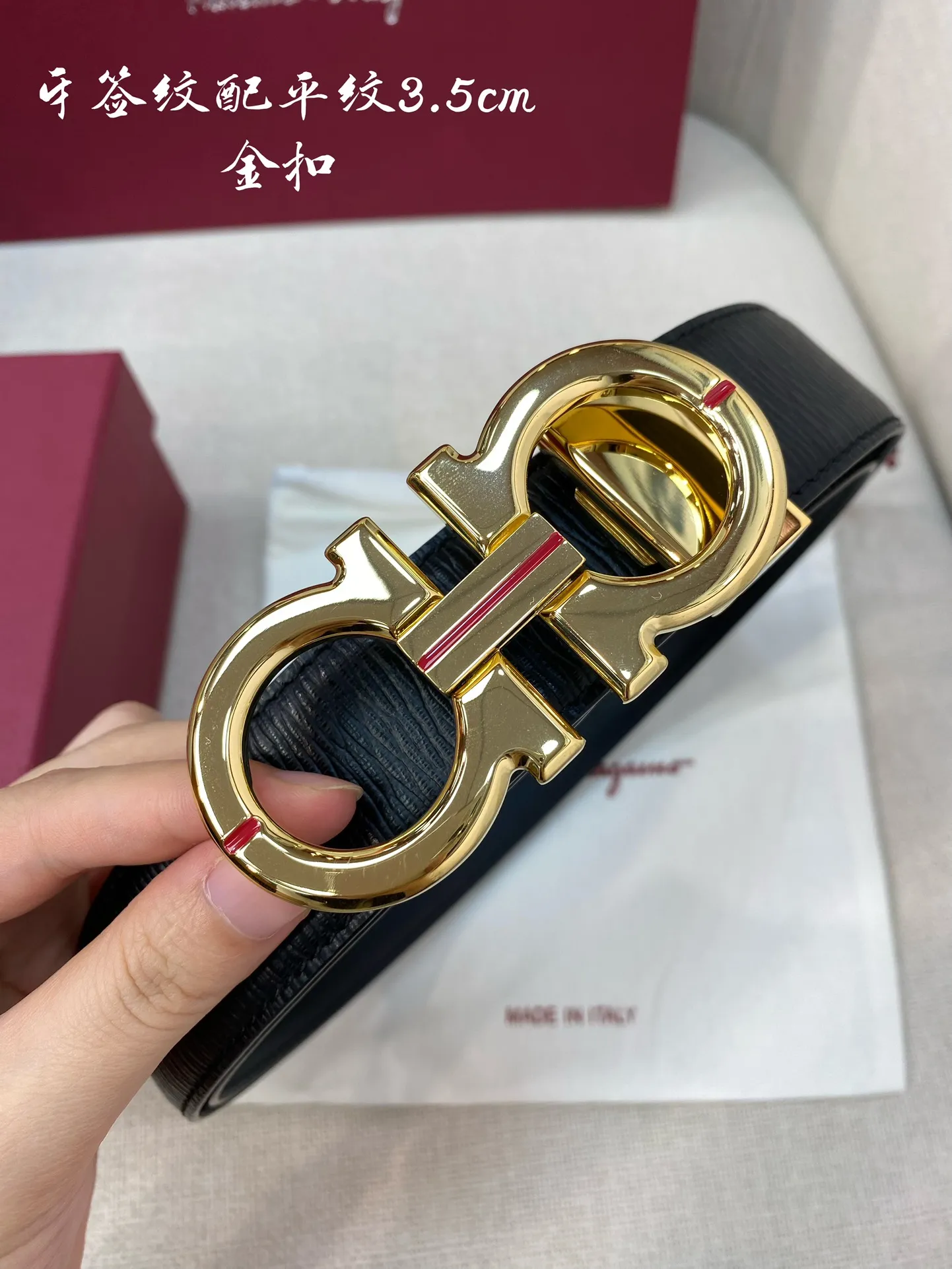 💰460💰Full package💰 💍Purchase level Ferragamo⚡️🌹3.5cm high-end customized men’s belt ⚡️🌹Double-sided imported cowhide, you can choose and match it by yourself, real materials, very textured⚡️🌹Fashionable and classic without losing style, you can cut it by yourself