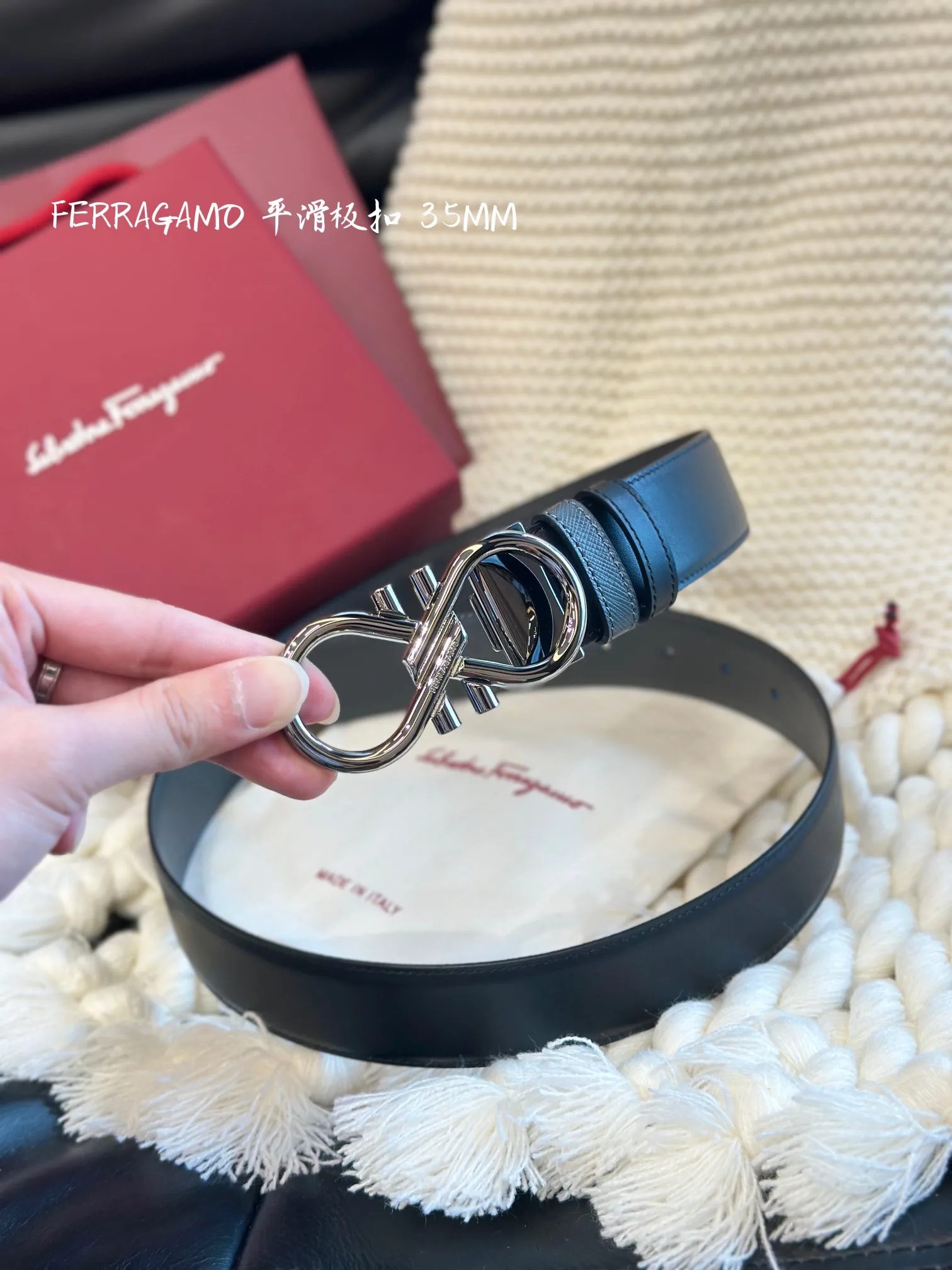 💰480💰Full package💰 💍Purchasing-grade FERRAGAMO⚡️🌹Smooth buckle belt 35MM wide⚡️🌹Double-sided imported first-layer cowhide, comfortable to the touch⚡️🌹Free cutting design