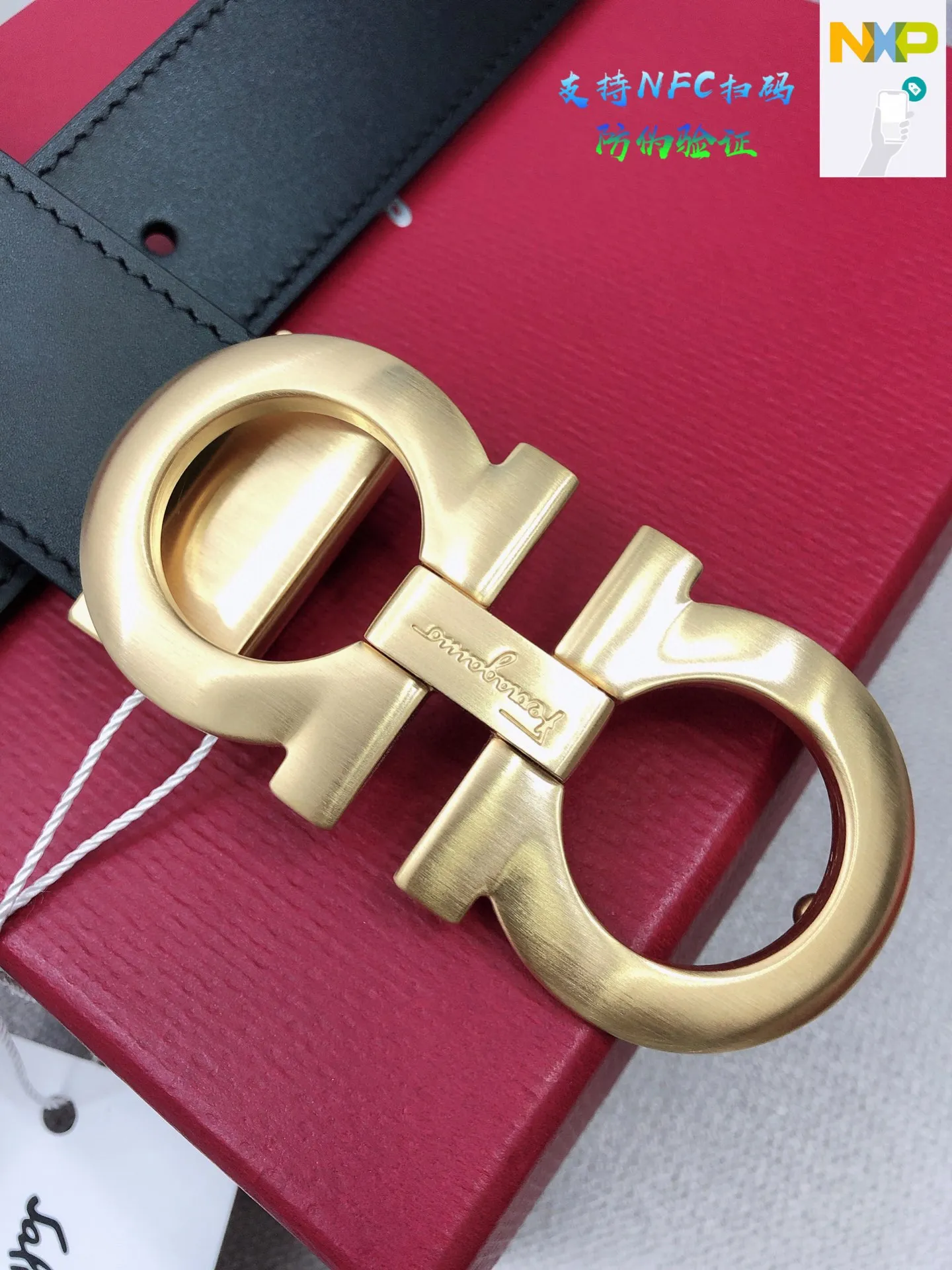 💰440💰Full set of packaging💰 💍Purchase level Ferragamo official website is updated simultaneously, special channel genuine factory OEM, supports NFC scan code verification. Business fashion and versatile, width 3.5cm