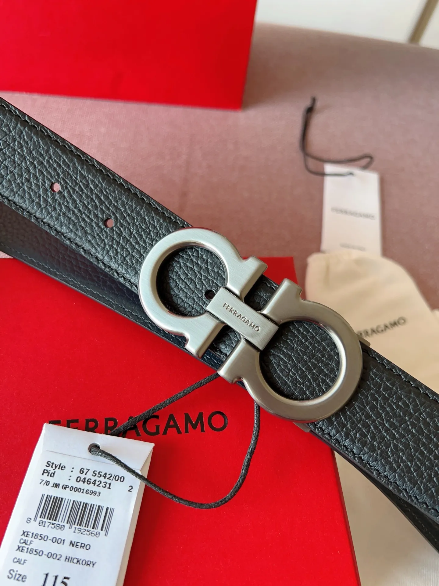 💰440💰Full package💰 💍Purchasing-grade Ferragamo⚡️🌹3.5cm original leather. Precision brass hardware upgraded version genuine factory IP plating! Original match,