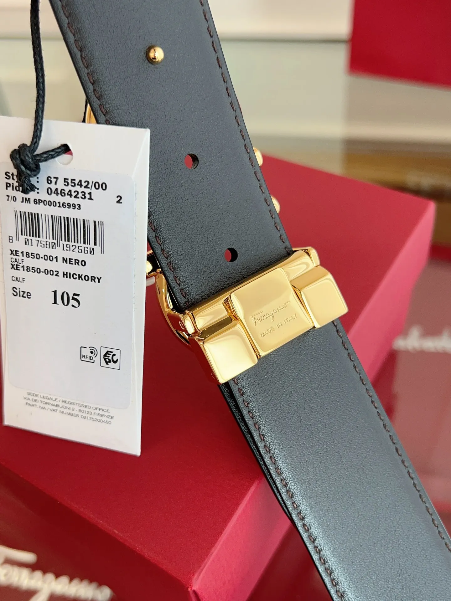 💰440💰Full set of packaging💰 💍Purchase grade Ferragamo 3.5cm original leather. Precision brass hardware upgraded version nfc chip, genuine factory IP plating! Original match