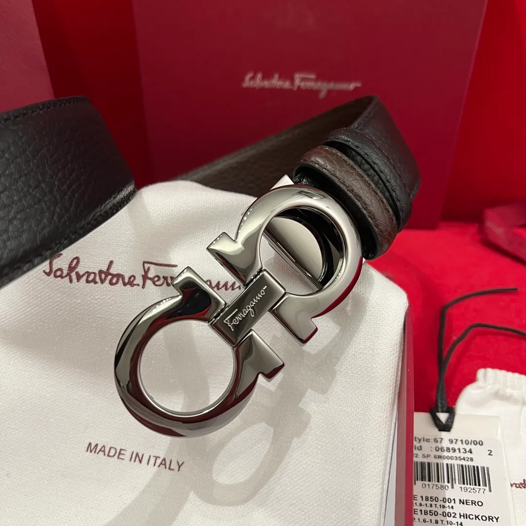 💰440💰Full package💰 💍Purchase level <Ferragamo> Ferragamo⚡️🌹Supports NXP chip scanning⚡️🌹Double-sided Italian imported original lychee pattern Non-market ordinary version Exquisite palladium-plated buckle⚡️🌹Width 35mm The belt is adjustable and can be cut as needed to achieve a slimming effect. Matches the original packaging of the picture
