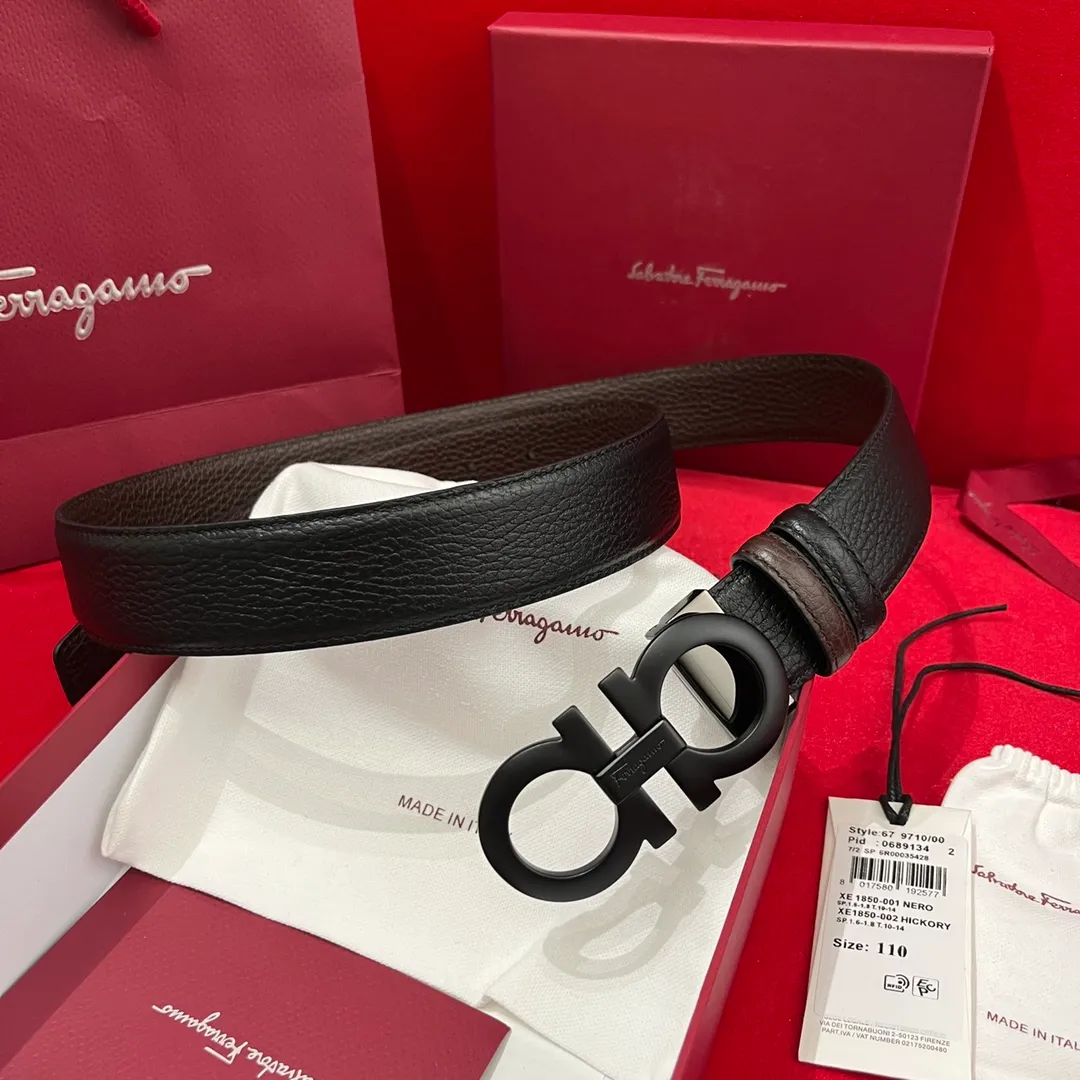 💰440💰Full package💰 💍Purchase level <Ferragamo> Ferragamo⚡️🌹Supports NXP chip scanning⚡️🌹Double-sided Italian imported original lychee pattern Non-market ordinary version Exquisite palladium-plated buckle⚡️🌹Width 35mm The belt is adjustable and can be cut as needed to achieve a slimming effect. Matches the original packaging of the picture