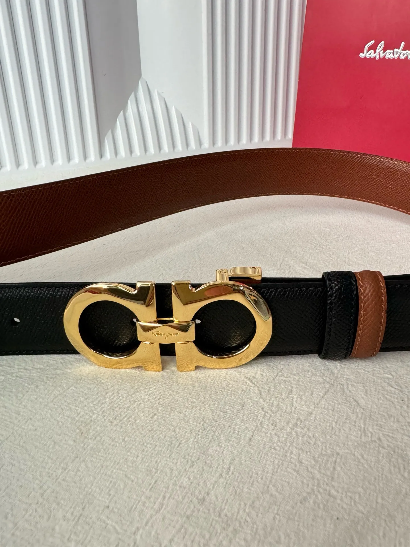 💰440💰Full package💰 💍Purchasing agent Ferragamo⚡️🌹3.5cm high-end customized men's belt, double-sided imported cowhide, you can choose to match it. Genuine material, very textured, fashionable and classic without losing style, can be cut by yourself