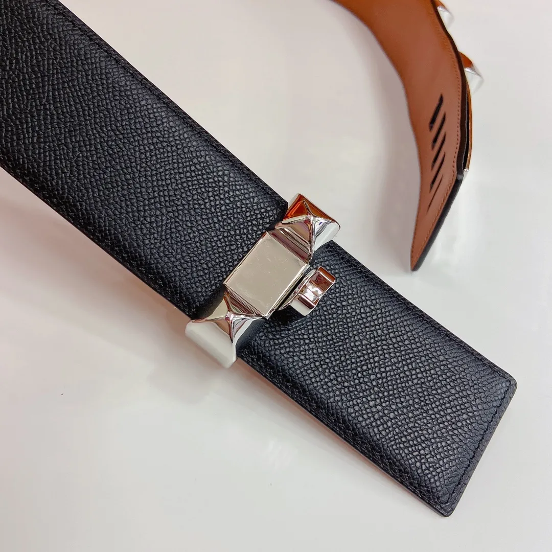 💰680💰Full package💰 💍Purchasing-grade Hermes HERMES 45mm belt and girdle, fine hardware, with plain calfskin, 5-hole adjustment. Sizes 75€ to 100€