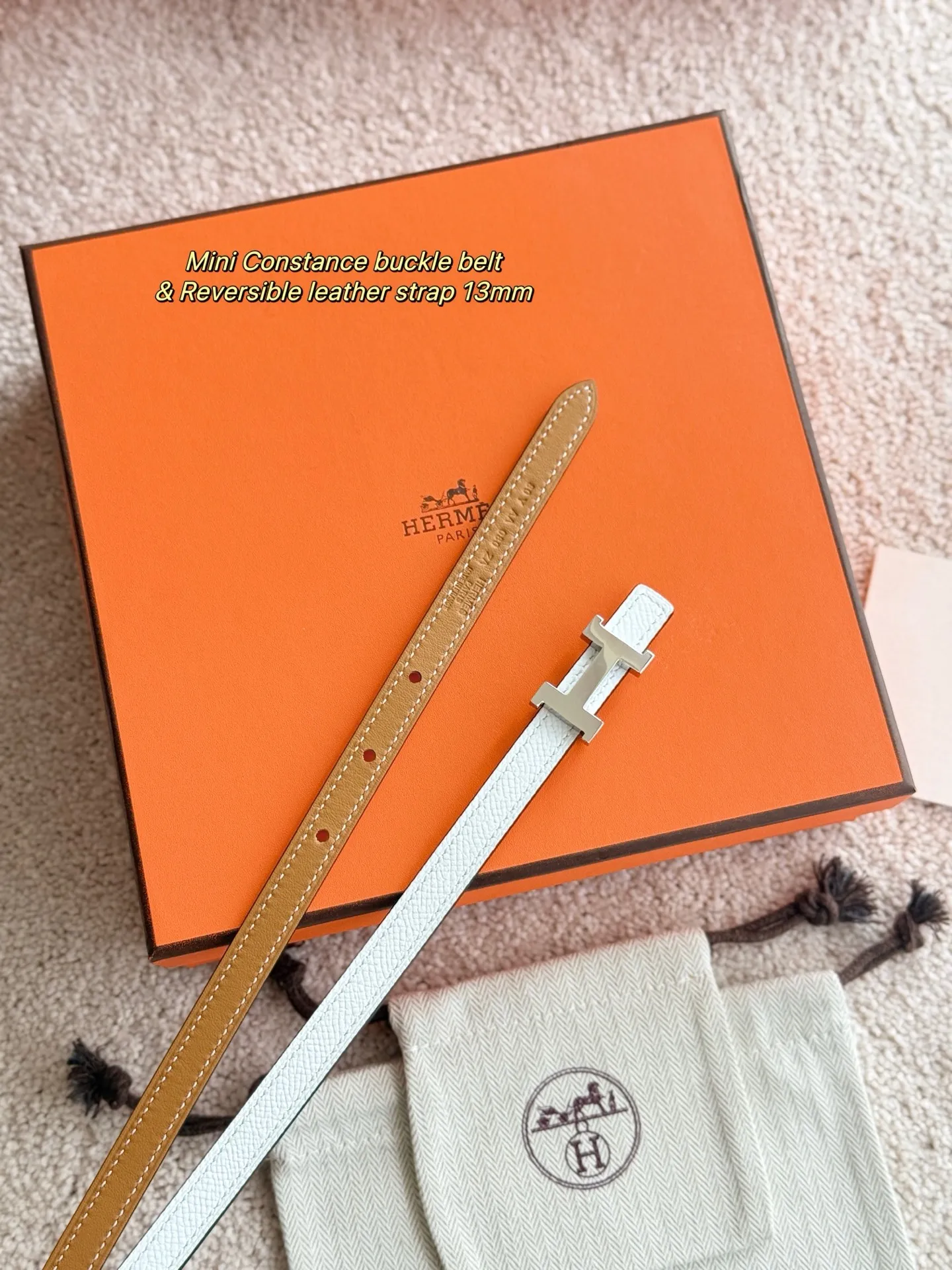 💰420💰Full package💰 💍Purchase level Hermès boutique Mini Constance Premium stainless steel hardware with steel stamp and imported Epsom leather Width 13MM Hermes women's belt is highly praised for its exquisite craftsmanship, high-quality materials and classic design. It is the top choice for women's belts. It is simple and elegant. The product has a delicate feel. It is not only a practical accessory, but also adds highlights to the overall look.