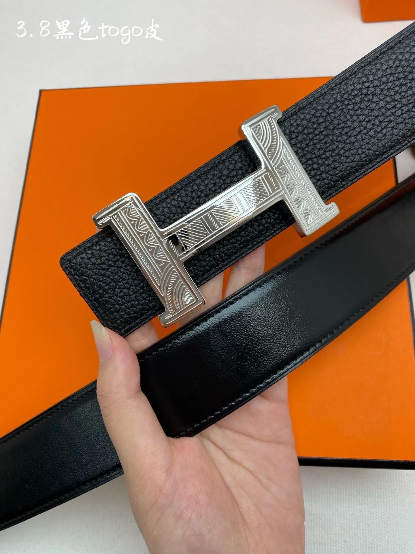 💰480💰Full set of packaging💰 💍Purchase level Hermes-H⚡️🌹BELT BUCKLE & REVERSIBLE LEATHER STRAP 76mm Hermes counter synchronization Imported epsom double-sided calfskin Stainless steel boutique hardware Double-sided available