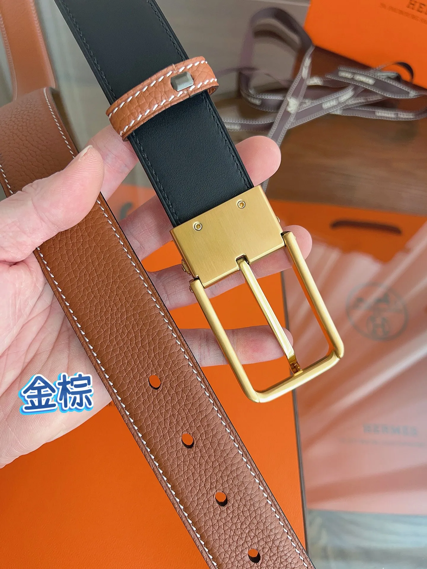 💰480💰Full package💰 💍Purchasing grade Hermes HERMES⚡️🌹Latest design Purchasing quality The belt is made of imported high-quality Togo leather, with a fine steel metal traditional small pin buckle. The craftsmanship details are in place. Pay attention to details and never lose to details. Width 3.5cm