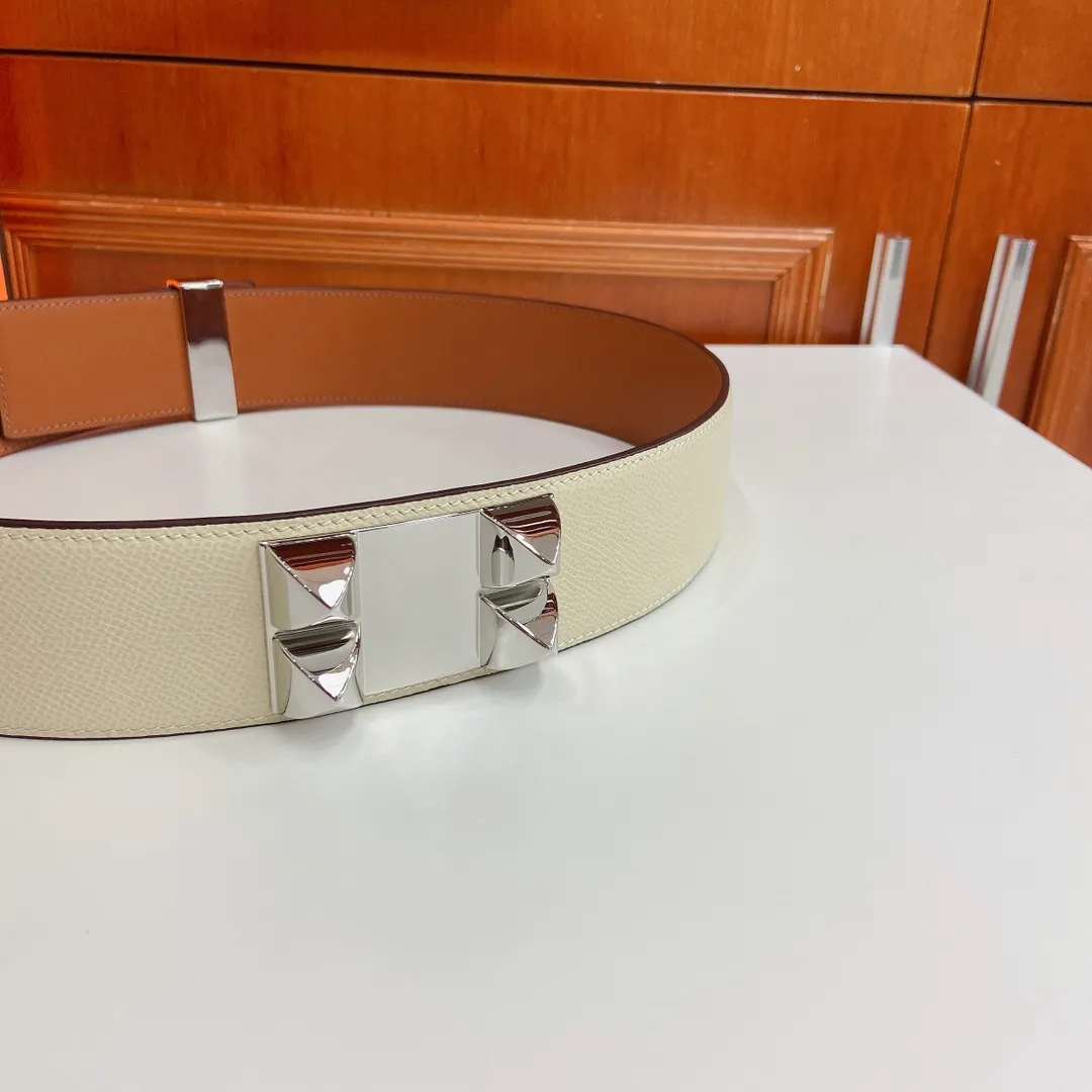 💰680💰Full package💰 💍Purchasing-grade Hermes HERMES 45mm belt and girdle, fine hardware, with palm-print calfskin, 5-hole adjustment. Sizes 75€ to 100€