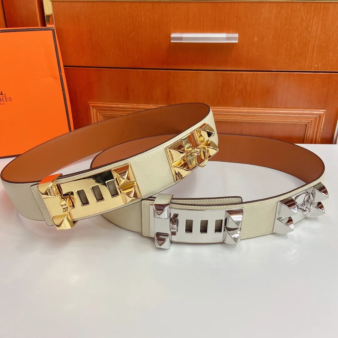 💰680💰Full package💰 💍Purchasing-grade Hermes HERMES 45mm belt and girdle, fine hardware, with palm-print calfskin, 5-hole adjustment. Sizes 75€ to 100€