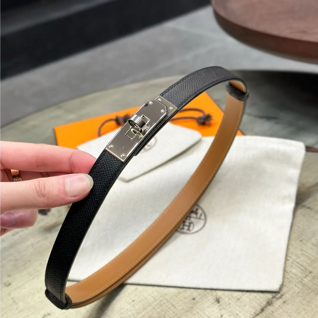 💰498💰Full package💰 💍Purchase level Hermes HERMES Kelly 18mm belt, stainless steel hardware, epsom original leather