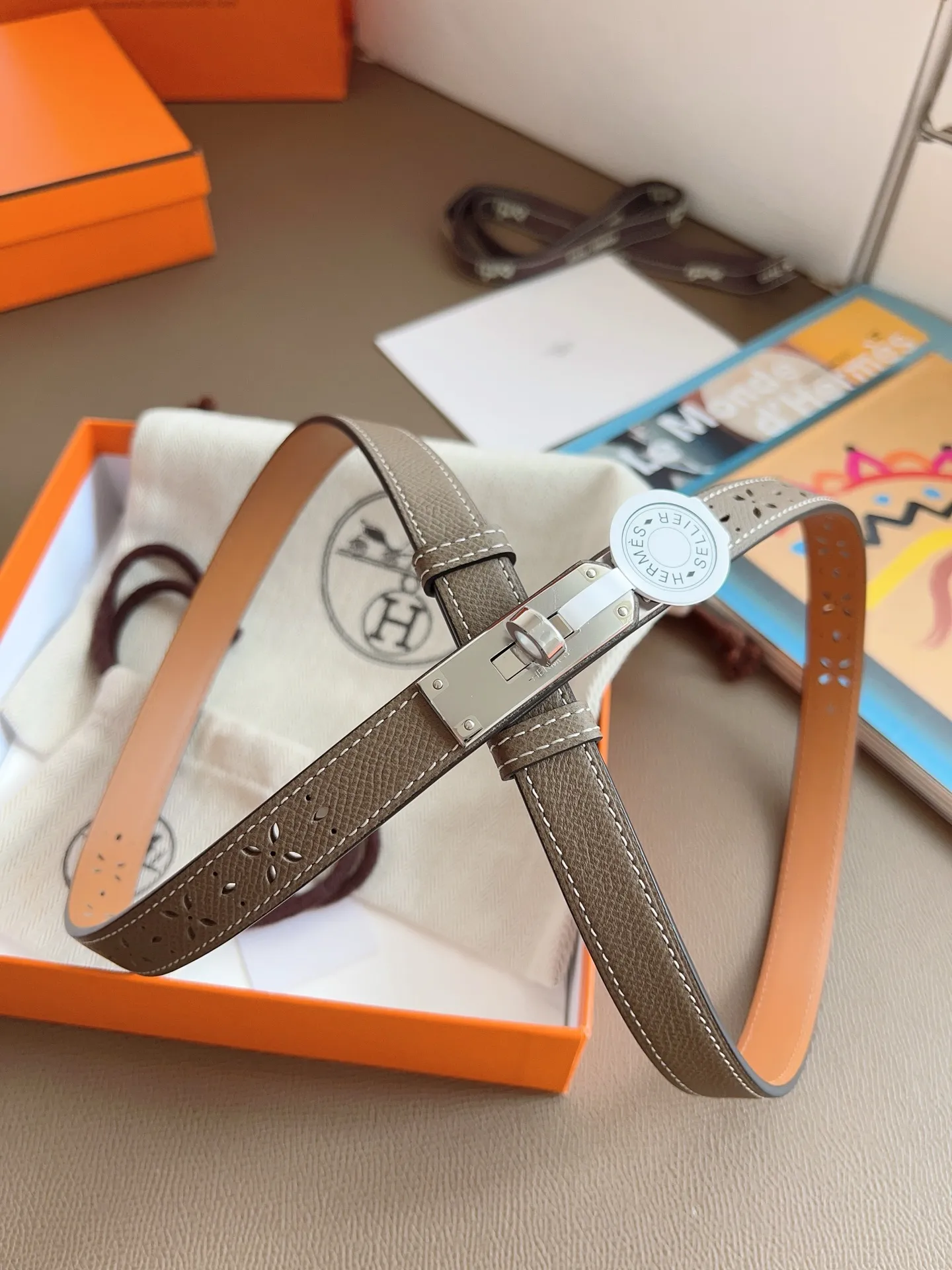 💰498💰Full package💰 💍Purchase level Hermès "HERMES" upgraded version 2025, brand new semi-handmade Kelly belt colors are black/gold/elephant gray/white/etc., original EPSOM leather, quality is beyond doubt