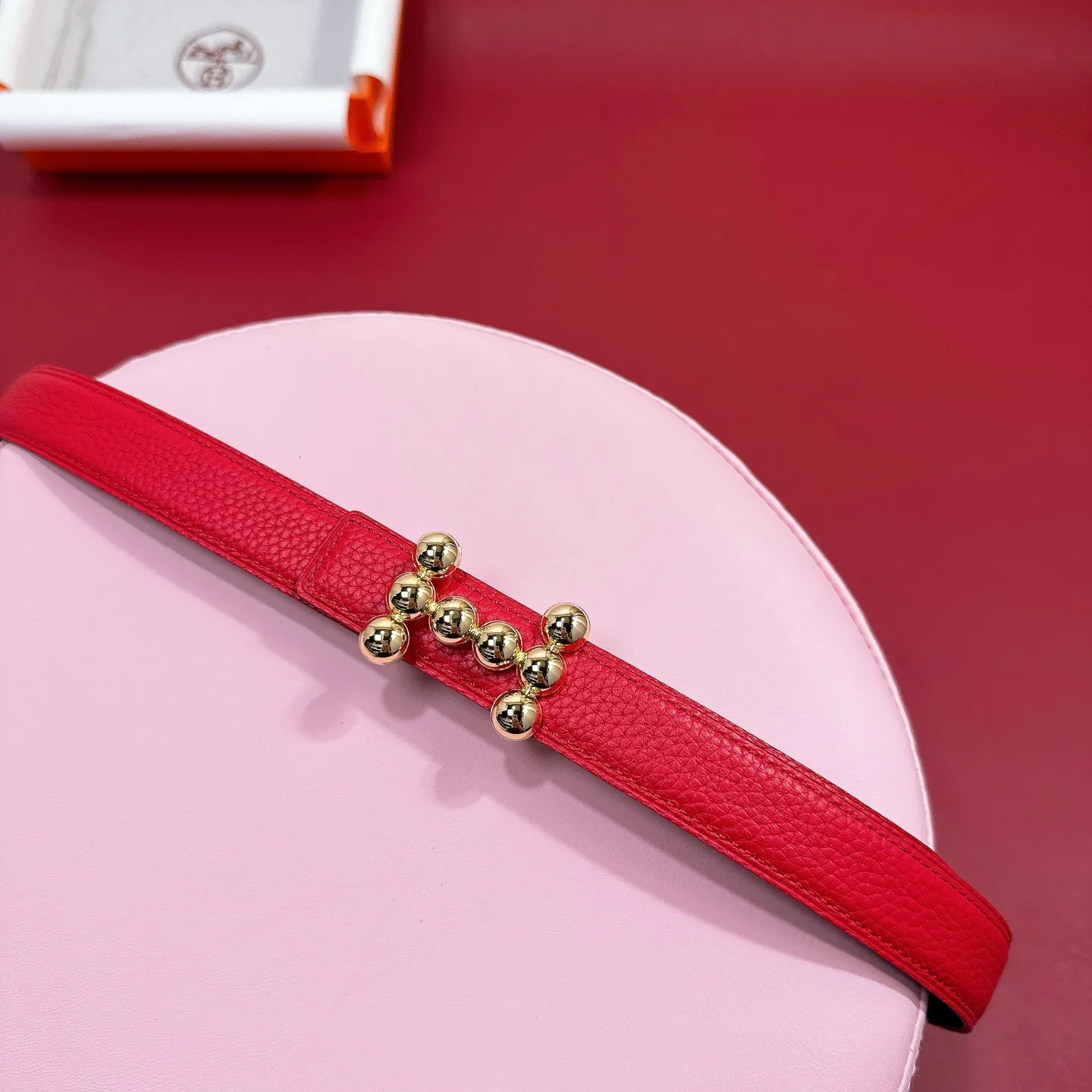 💰440💰Full package💰 💍Purchasing agent grade Hermès simple dual-purpose leather girl's pebbled belt, accessories 2.5cm H stainless steel dual-purpose leather H buckle belt!