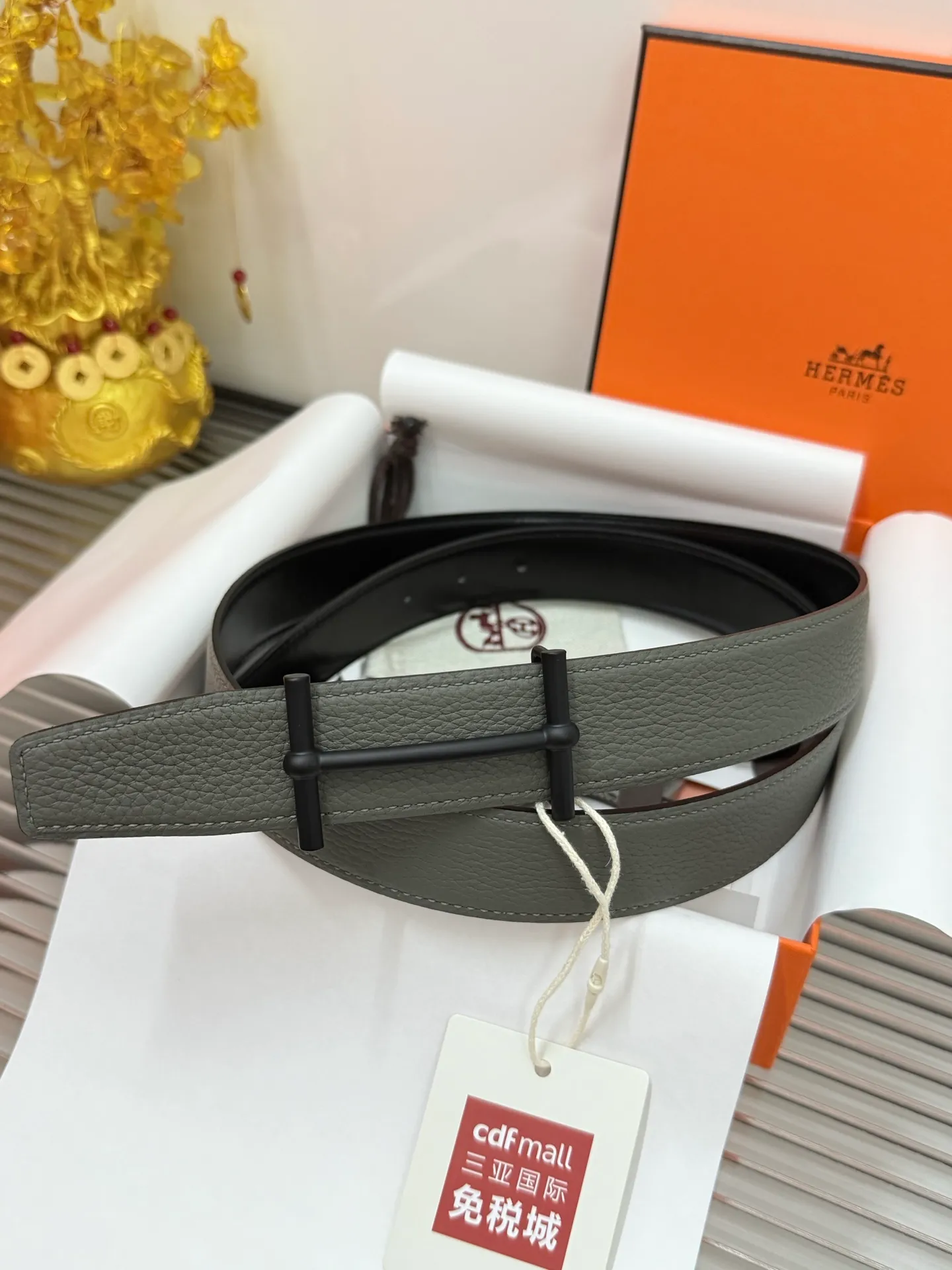 ✅Width: 𝟯.𝟮𝗰𝗺 ❑ Hermès can be used on both sides. Original imported 𝐓𝐎𝐆𝐎 calfskin + fine tungsten steel hardware buckle P480