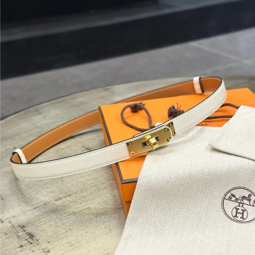 💰498💰Full package💰 💍Purchase level Hermes HERMES Kelly 18mm belt, stainless steel hardware, epsom original leather