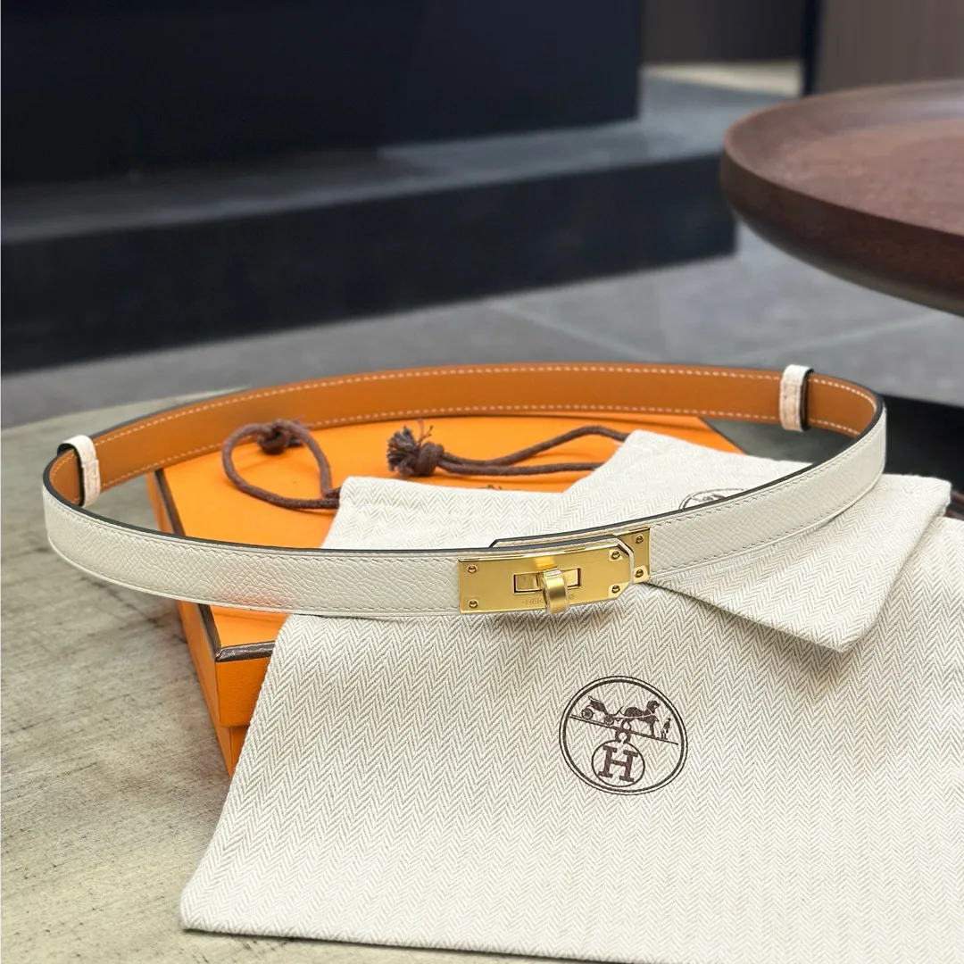 💰498💰Full package💰 💍Purchase level Hermes HERMES Kelly 18mm belt, stainless steel hardware, epsom original leather