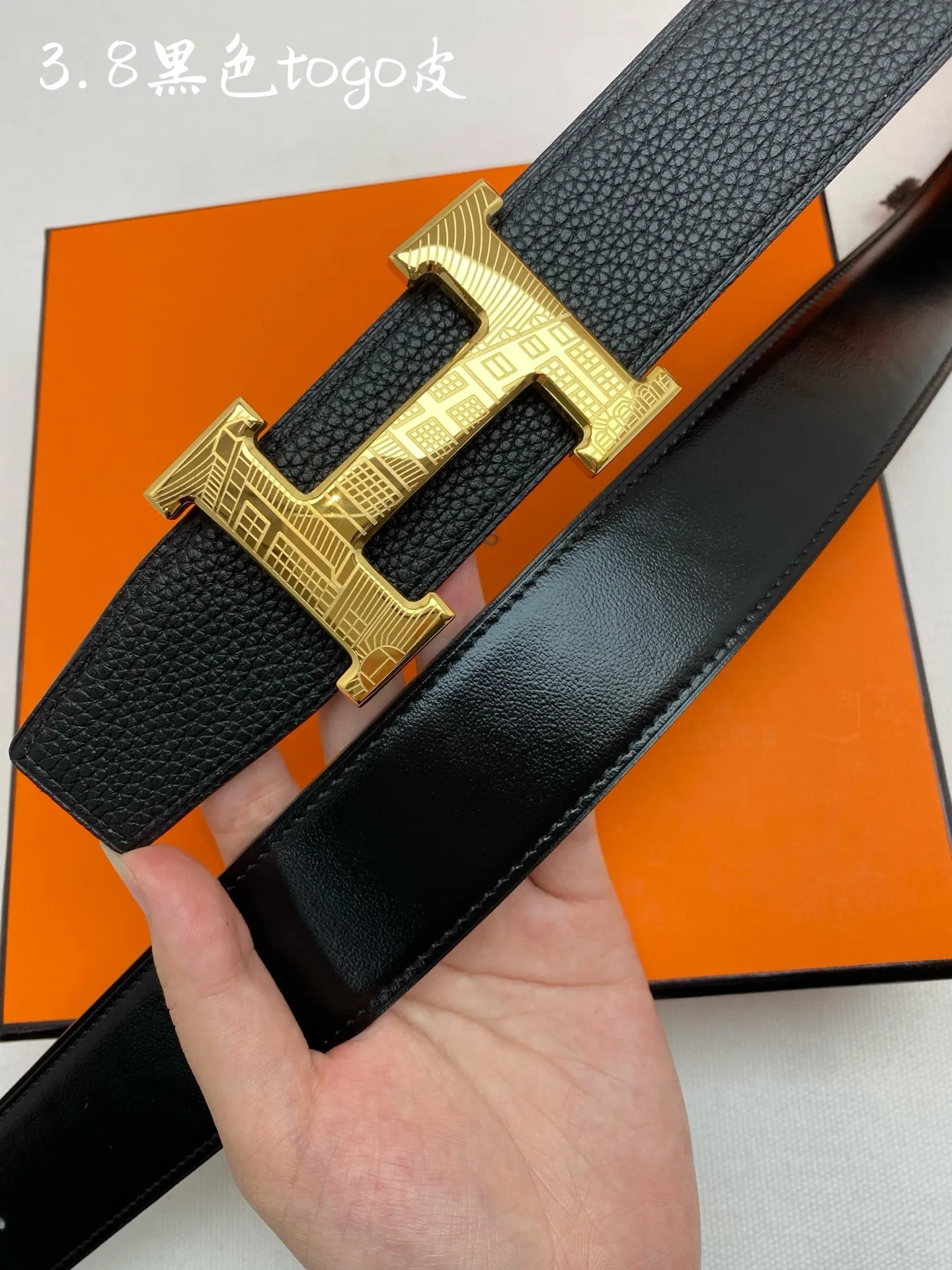 💰480💰Full set of packaging💰 💍Purchase level Hermes-H⚡️🌹BELT BUCKLE & REVERSIBLE LEATHER STRAP 76mm Hermes counter synchronization Imported epsom double-sided calfskin Stainless steel boutique hardware Double-sided available