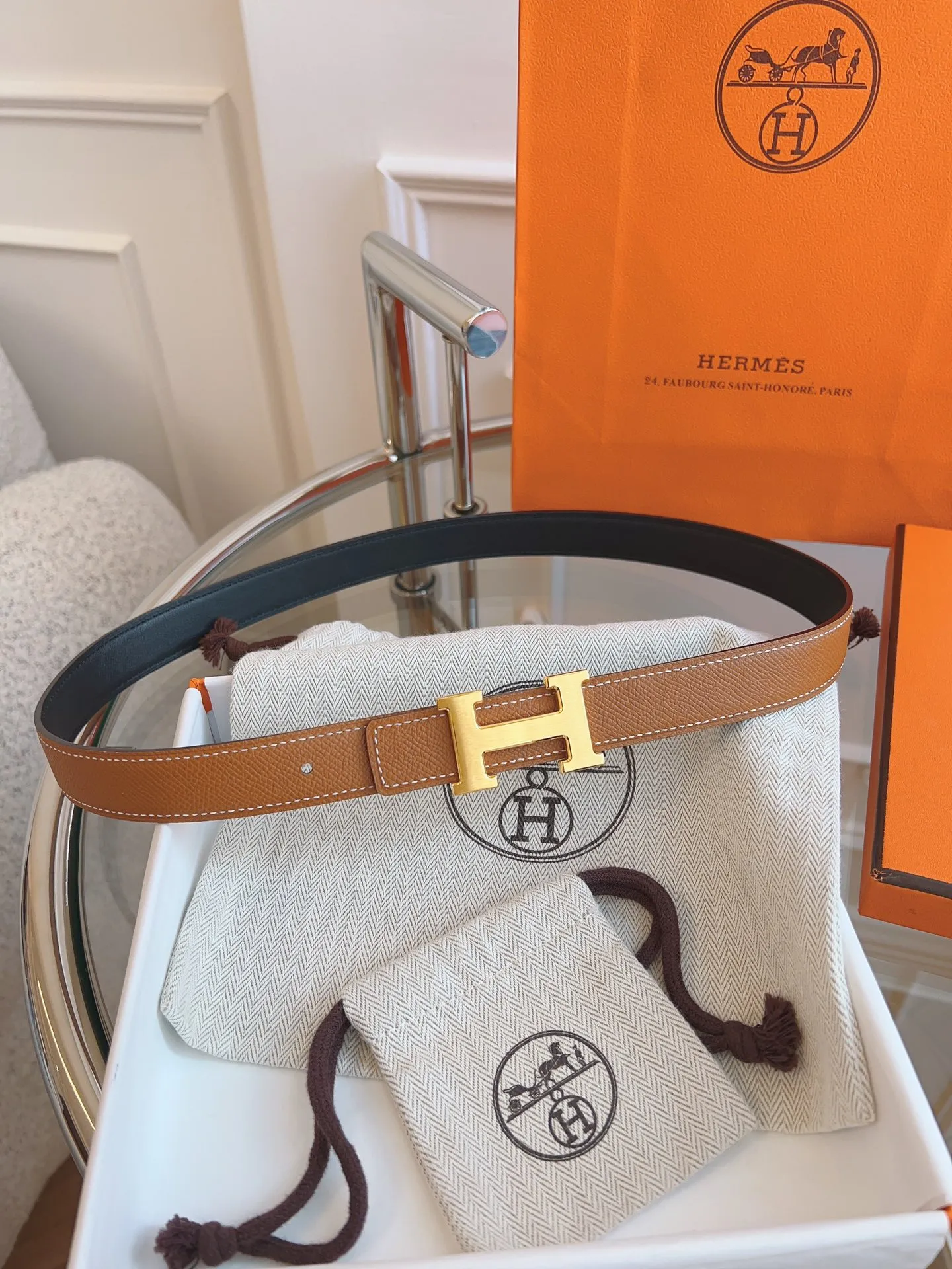 💰440💰Authentic packaging💰 💍Purchasing agent grade "HERMES"🇫🇷French original EPSOM elephant gray/all-steel hardware The quality is beyond doubt, there is no better, only the best. Size 2.4 cm