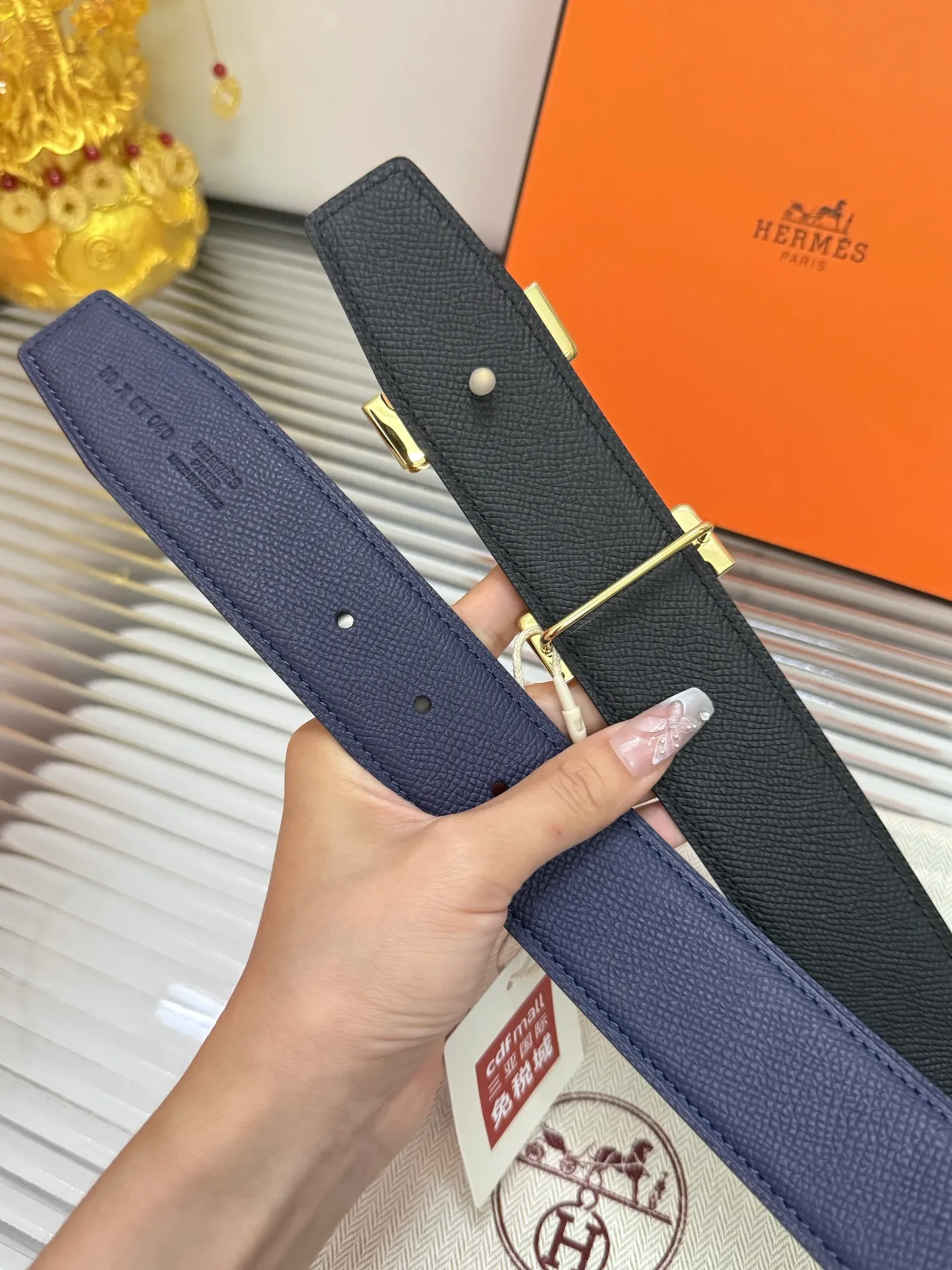 💰480💰Full package💰 💍Purchase grade Hermès original calfskin palm print⚡️🌹Double-sided available ⚡️🌹High-quality pure steel hardware buckle⚡️🌹Width 3.8cm