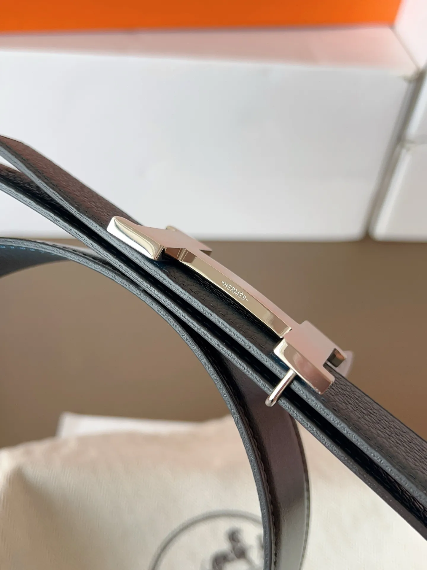 💰480💰Full set of packaging💰💍Purchase level Hermes "HERMES" new craftsmanship, original wiring 3.2cm, colors are black, earthy yellow, tin gray, coffee color, Prussian basket double-sided belt🇫🇷French original togo leather/A-grade steel buckle The quality is beyond doubt, there is no better, only the best,