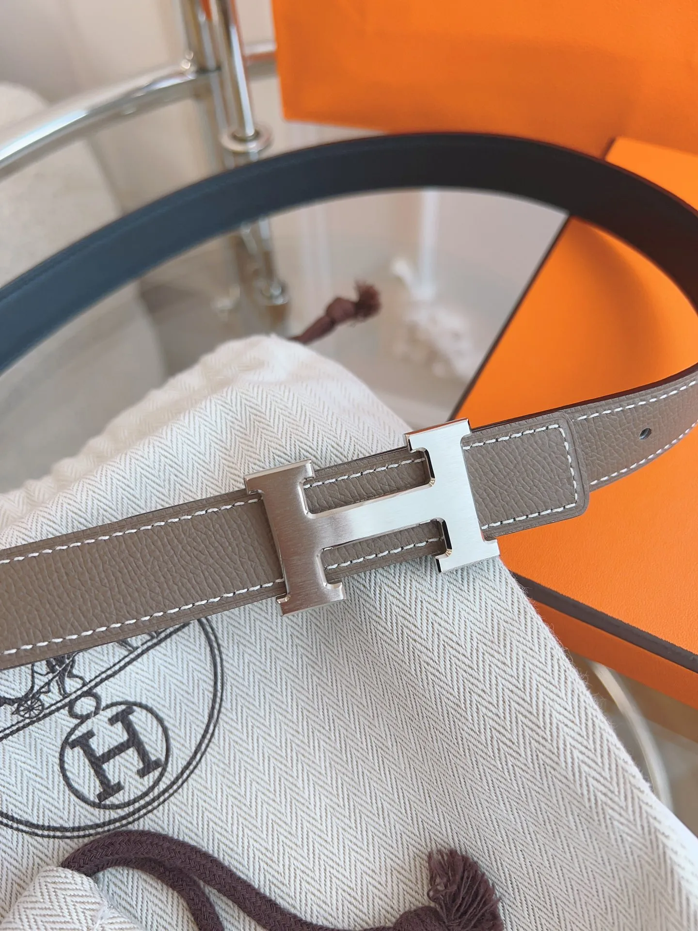 💰440💰Authentic packaging💰 💍Purchasing agent grade "HERMES"🇫🇷French original EPSOM elephant gray/all-steel hardware The quality is beyond doubt, there is no better, only the best. Size 2.4 cm