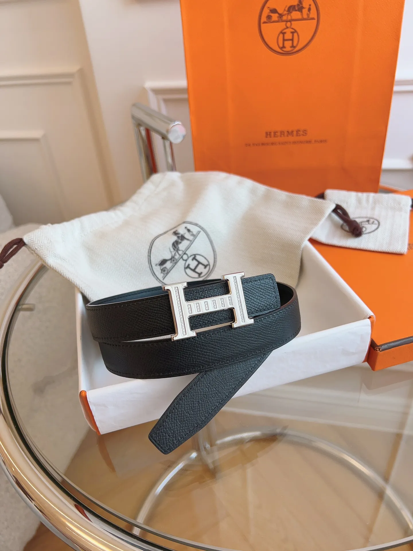💰440💰Authentic packaging💰 💍Purchasing agent grade "HERMES"🇫🇷French original EPSOM elephant gray/all-steel hardware The quality is beyond doubt, there is no better, only the best. Size 2.4 cm