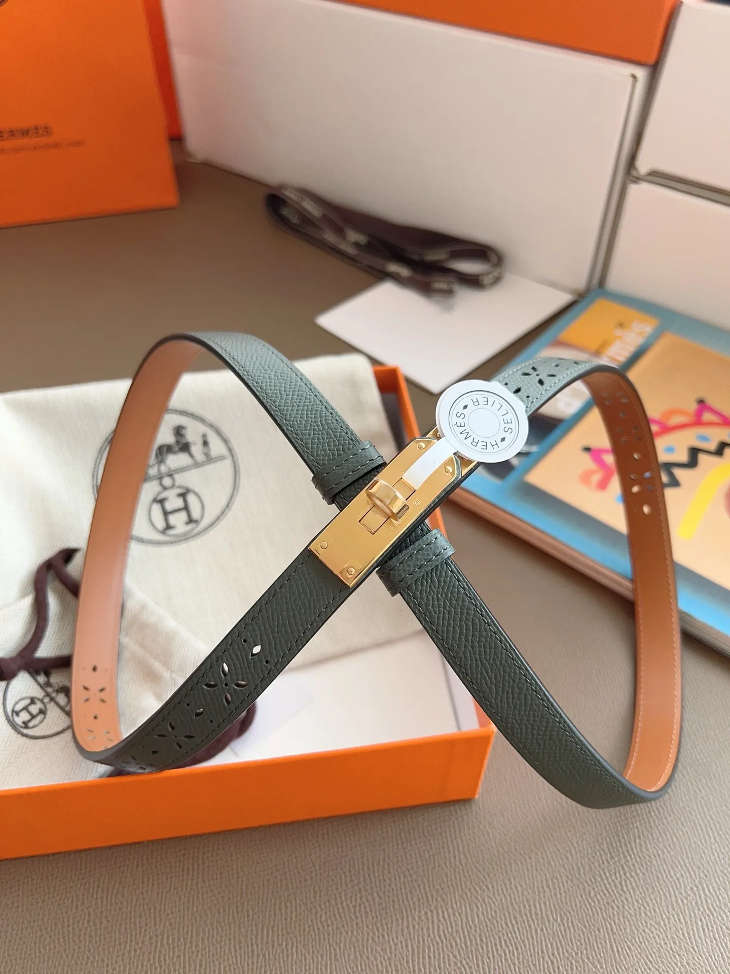 💰498💰Full package💰 💍Purchase level Hermès "HERMES" upgraded version 2025, brand new semi-handmade Kelly belt colors are black/gold/elephant gray/white/etc., original EPSOM leather, quality is beyond doubt