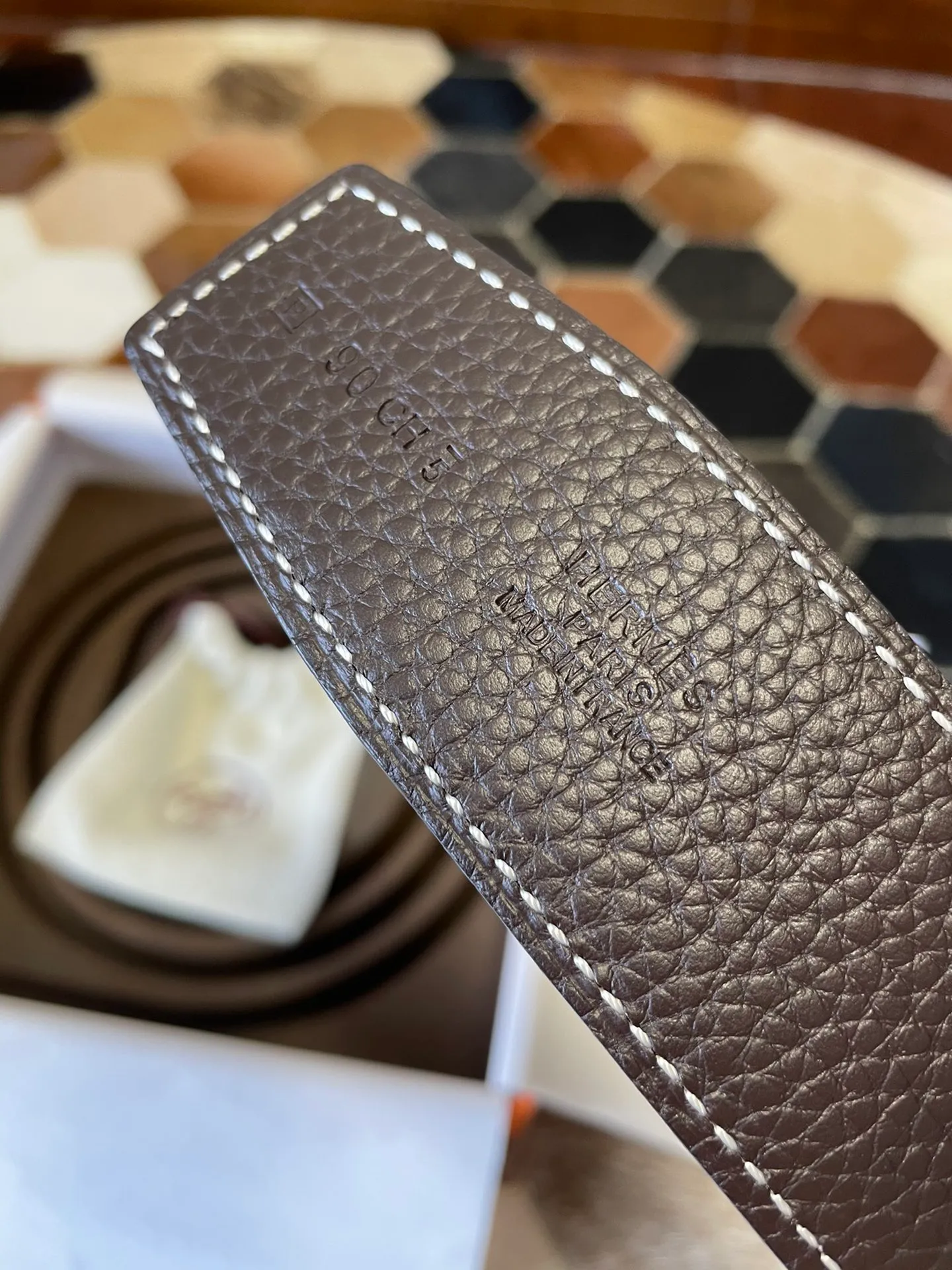 💍Purchasing agent Hermes zp order classic men's belt counter Togo leather with stainless steel duplex welding point buckle 3.8cm, practical and beautiful. P480
