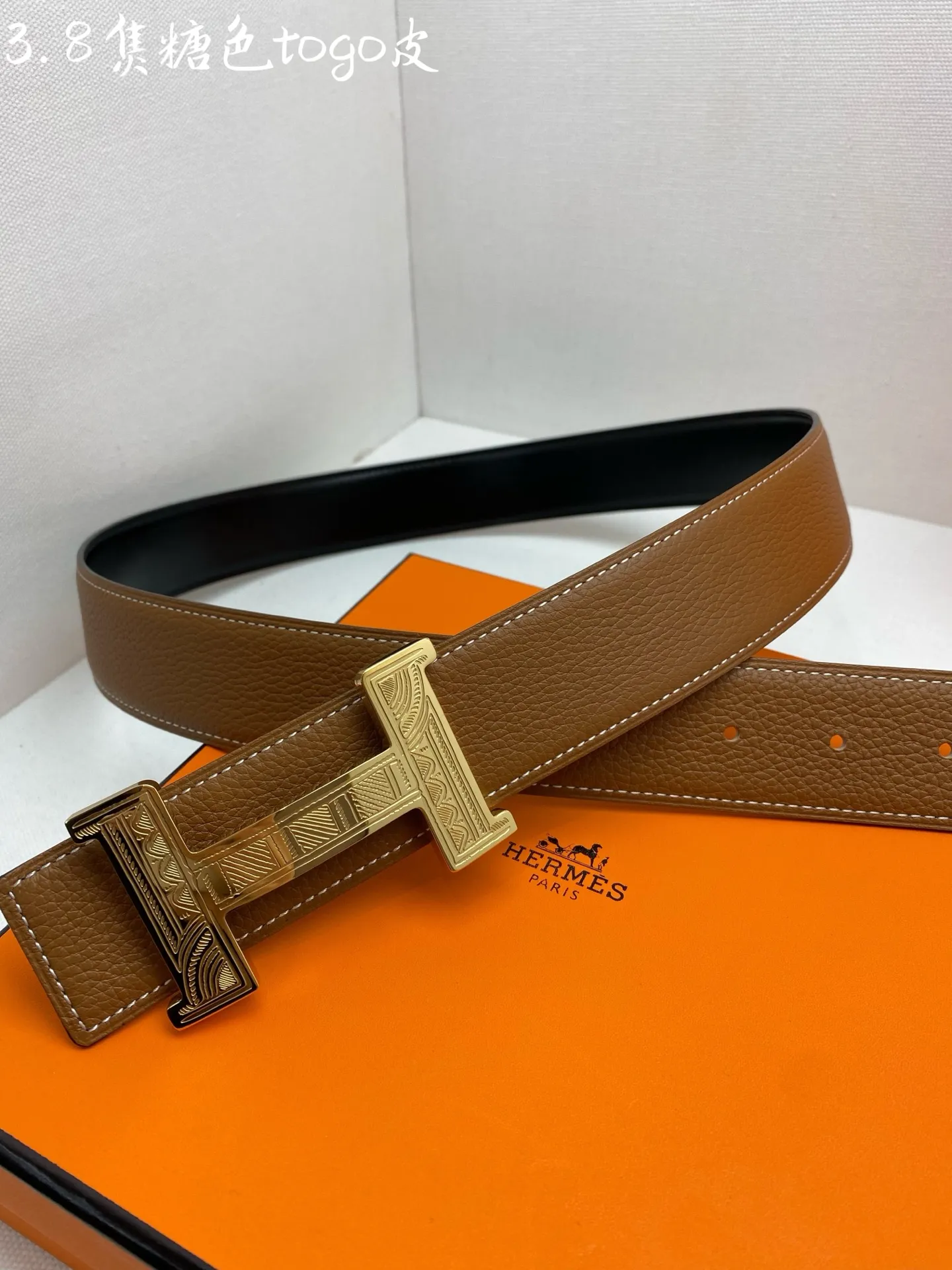 💰480💰Full set of packaging💰 💍Purchase level Hermes-H⚡️🌹BELT BUCKLE & REVERSIBLE LEATHER STRAP 76mm Hermes counter synchronization Imported epsom double-sided calfskin Stainless steel boutique hardware Double-sided available