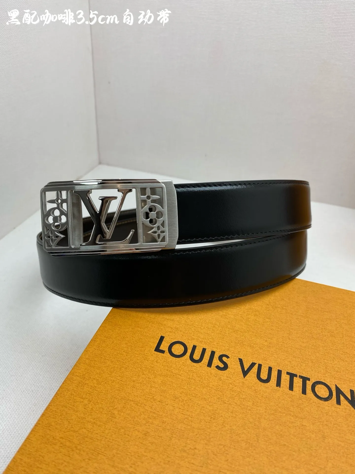 💰460💰Full package💰 💍Purchase grade LV⚡️🌹Men's automatic belt - width 3.5cm ⚡️🌹316 high-quality steel buckle, exquisitely crafted, soft to the touch, can be cut