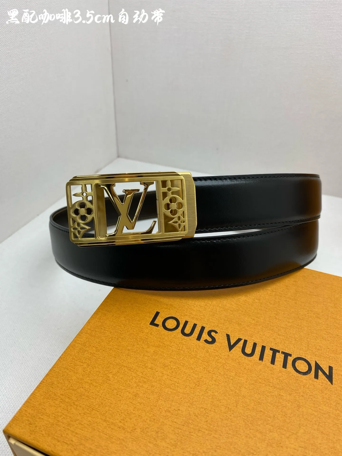 💰460💰Full package💰 💍Purchase grade LV⚡️🌹Men's automatic belt - width 3.5cm ⚡️🌹316 high-quality steel buckle, exquisitely crafted, soft to the touch, can be cut