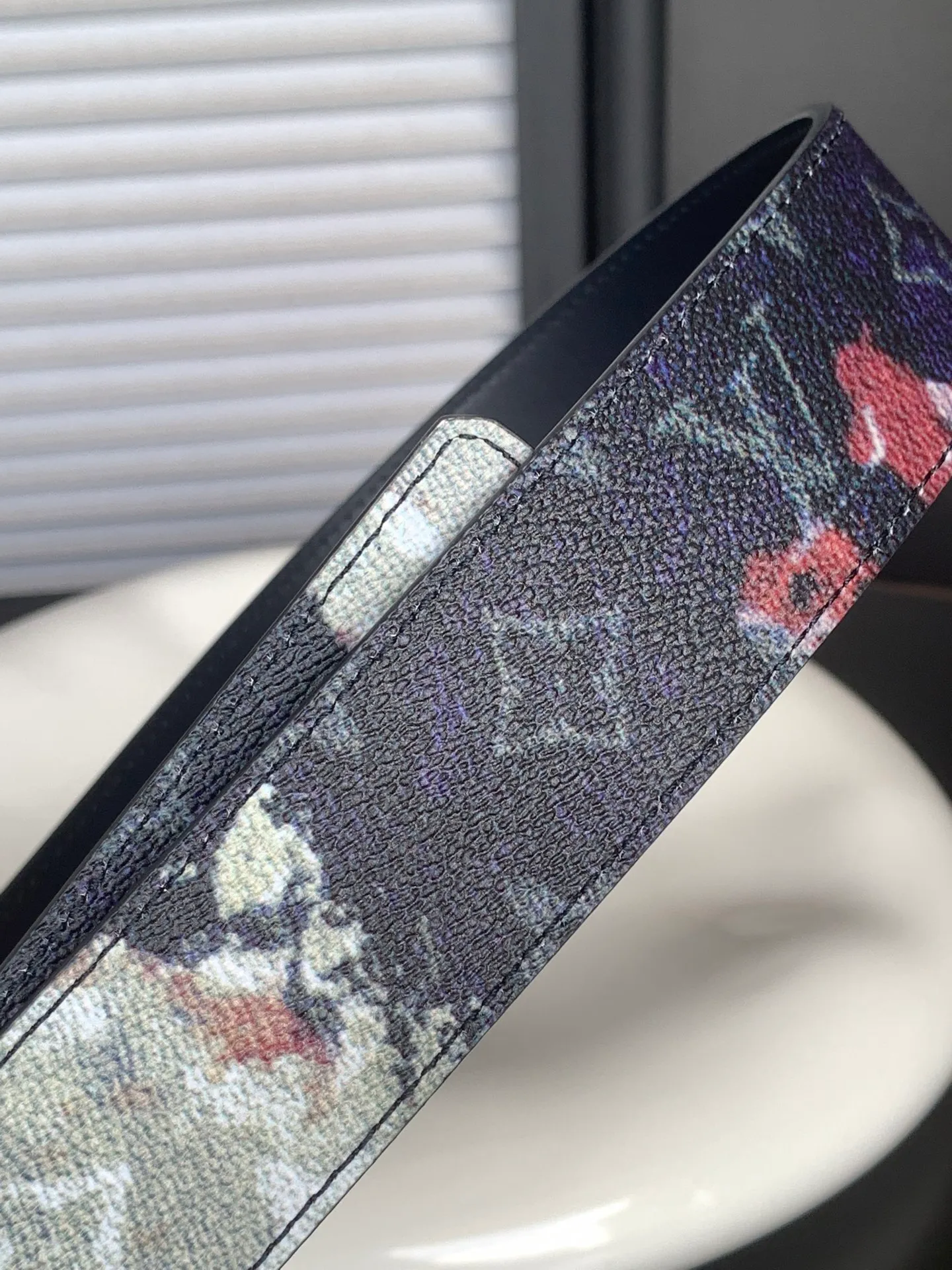💰480💰Full package💰 💍Purchasing-grade LV belt 4.0cm wide, newly released Monogram Ink canvas presbyopia fabric, imported Italian plain calfskin lining, with new diamond-shaped LV letter buckle💓💓💓