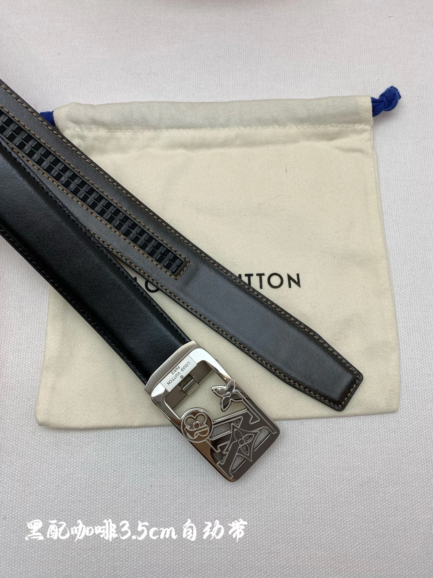 💰460💰Full package💰 💍Purchase grade LV⚡️🌹Men's automatic belt - width 3.5cm ⚡️🌹316 high-quality steel buckle, exquisitely crafted, soft to the touch, can be cut