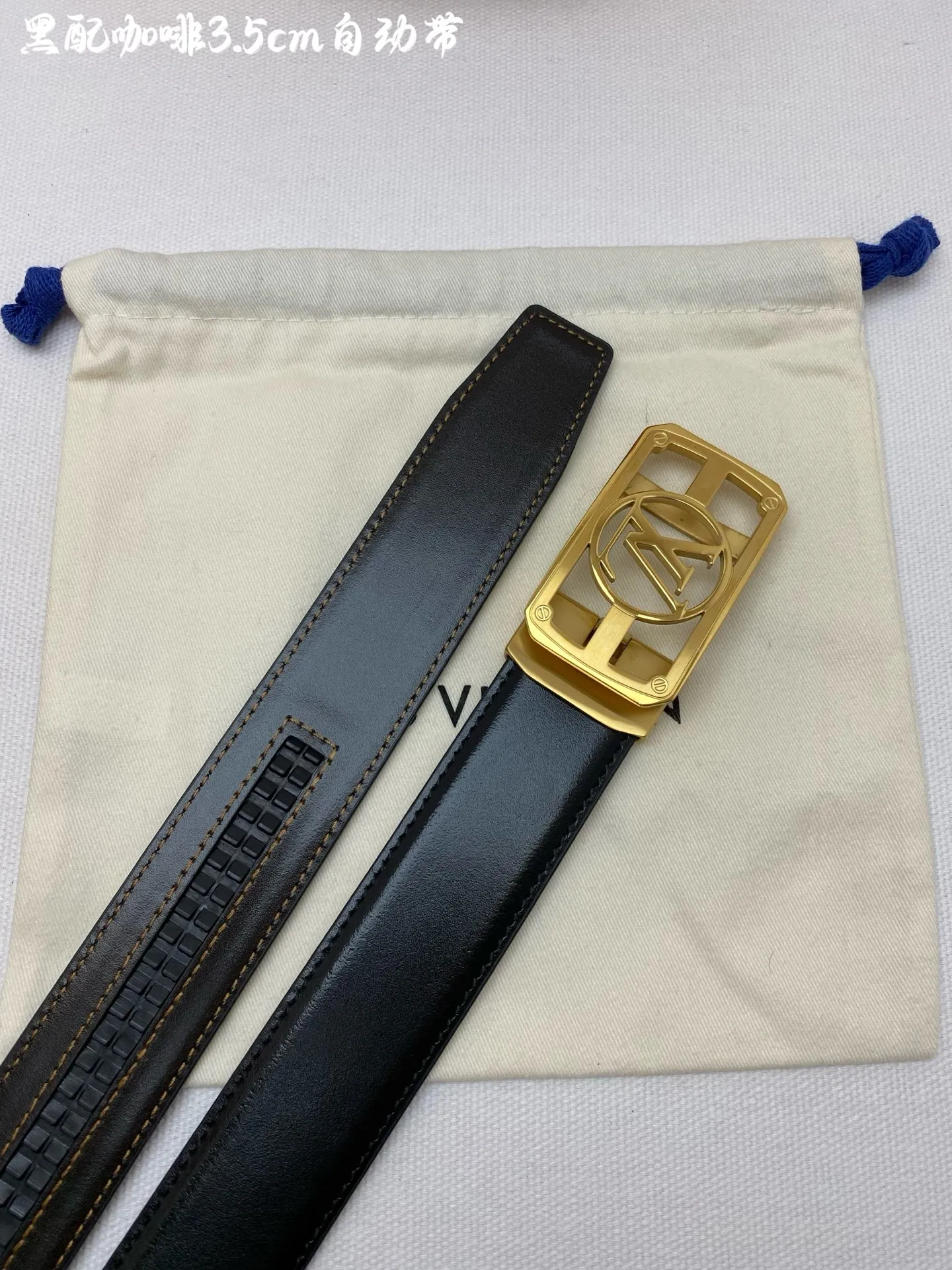 💰460💰Full package💰 💍Purchase grade LV⚡️🌹Men's automatic belt - width 3.5cm ⚡️🌹316 high-quality steel buckle, exquisitely crafted, soft to the touch, can be cut
