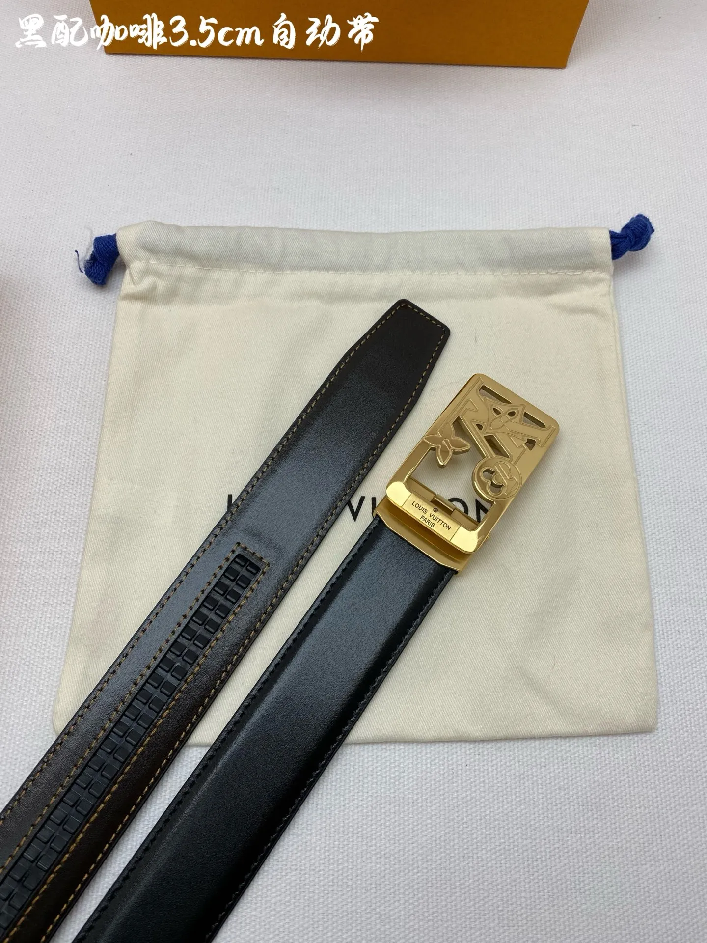 💰460💰Full package💰 💍Purchase grade LV⚡️🌹Men's automatic belt - width 3.5cm ⚡️🌹316 high-quality steel buckle, exquisitely crafted, soft to the touch, can be cut