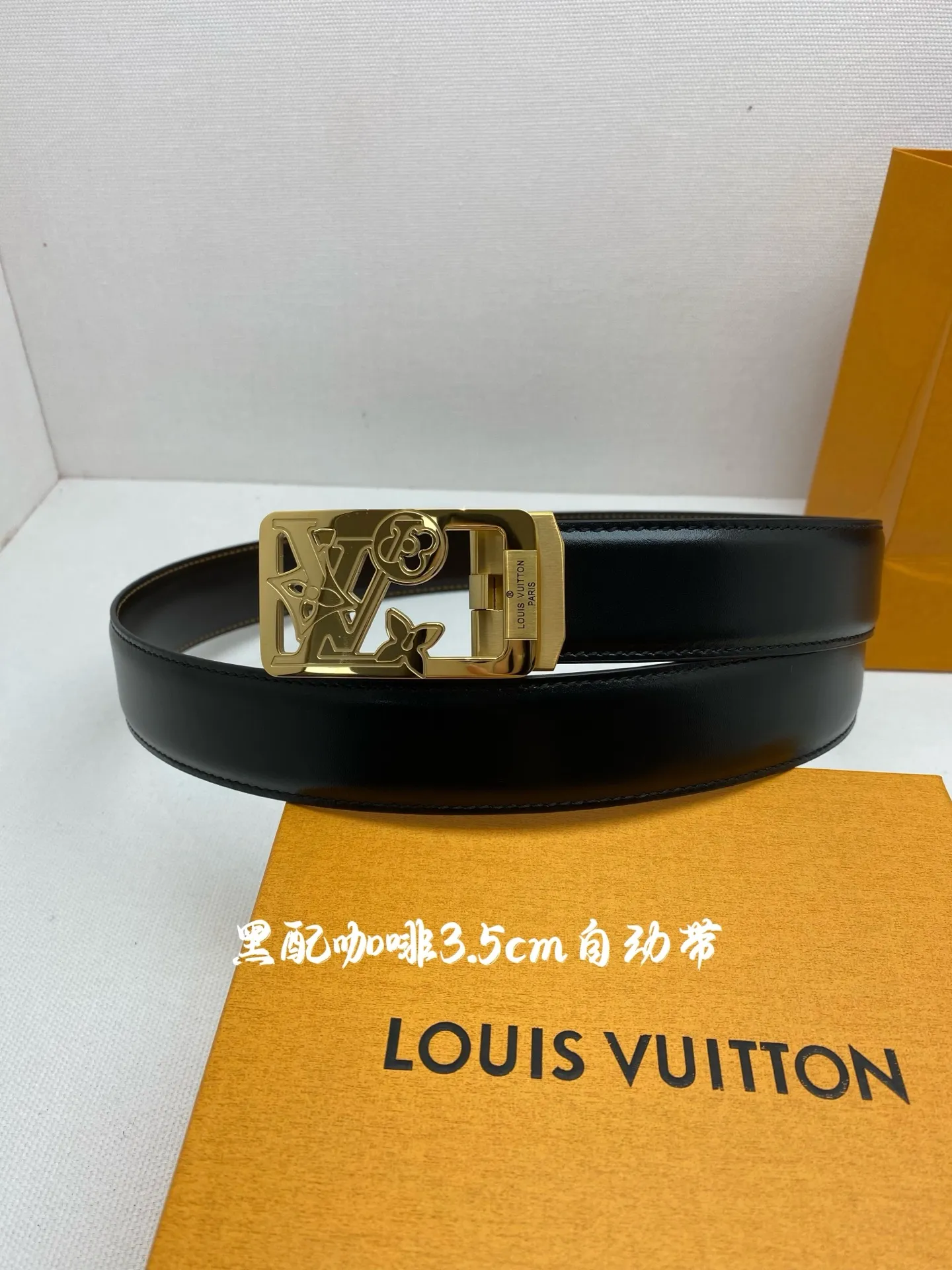 💰460💰Full package💰 💍Purchase grade LV⚡️🌹Men's automatic belt - width 3.5cm ⚡️🌹316 high-quality steel buckle, exquisitely crafted, soft to the touch, can be cut