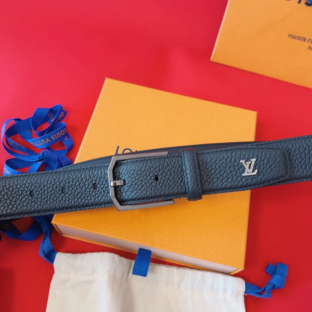 💰520💰Full package💰 💍Purchasing-grade LV launches new 3.5cm wide M8632, new style pin buckle.