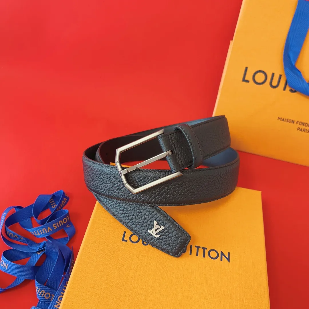 💰520💰Full package💰 💍Purchasing-grade LV launches new 3.5cm wide M8632, new style pin buckle.