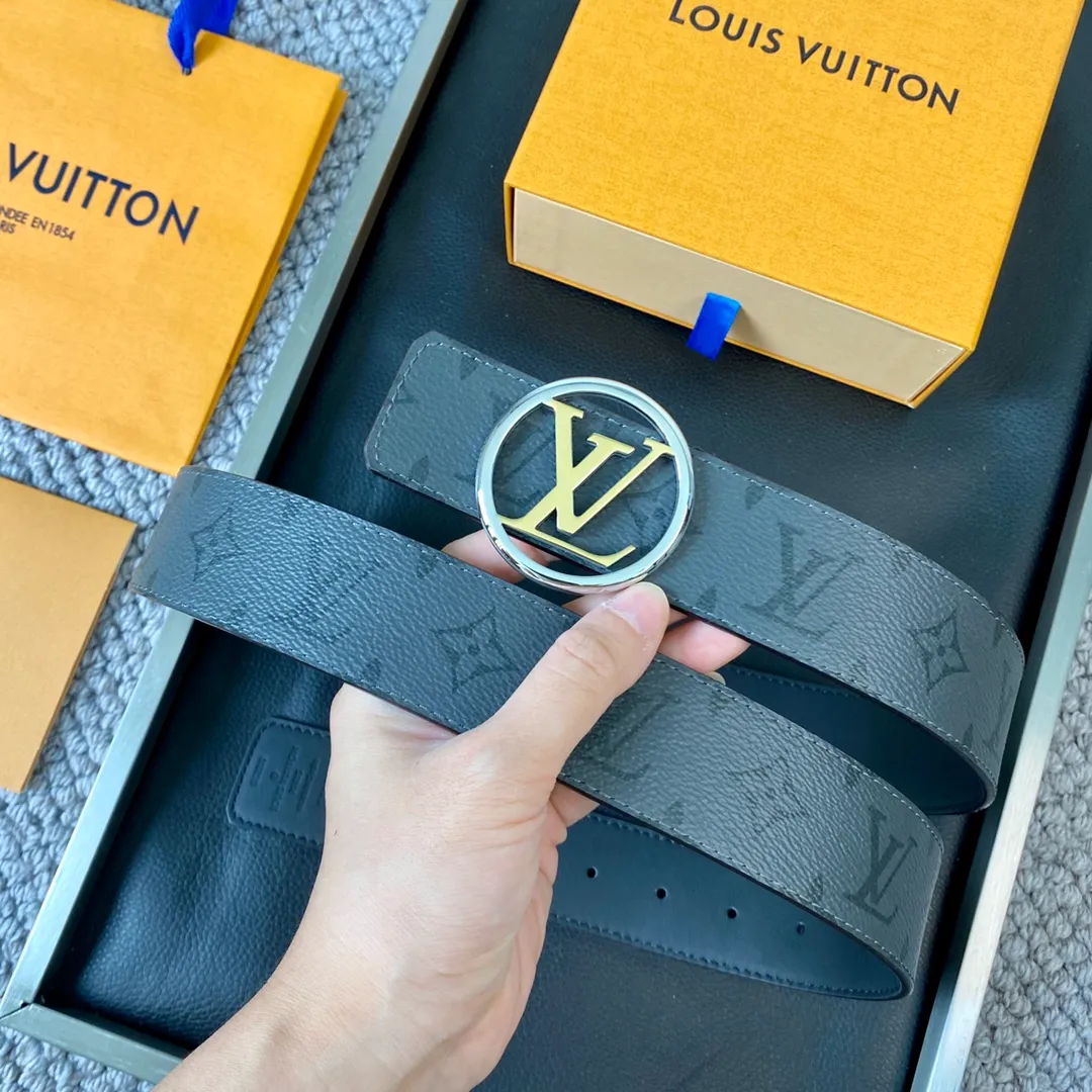 💰480💰Full package💰 💍Purchase level LV new early spring product, high quality, width 3.8cm, double-sided, new modern and fashionable canvas set off original calfskin bottom, with classic and exquisite buckle design